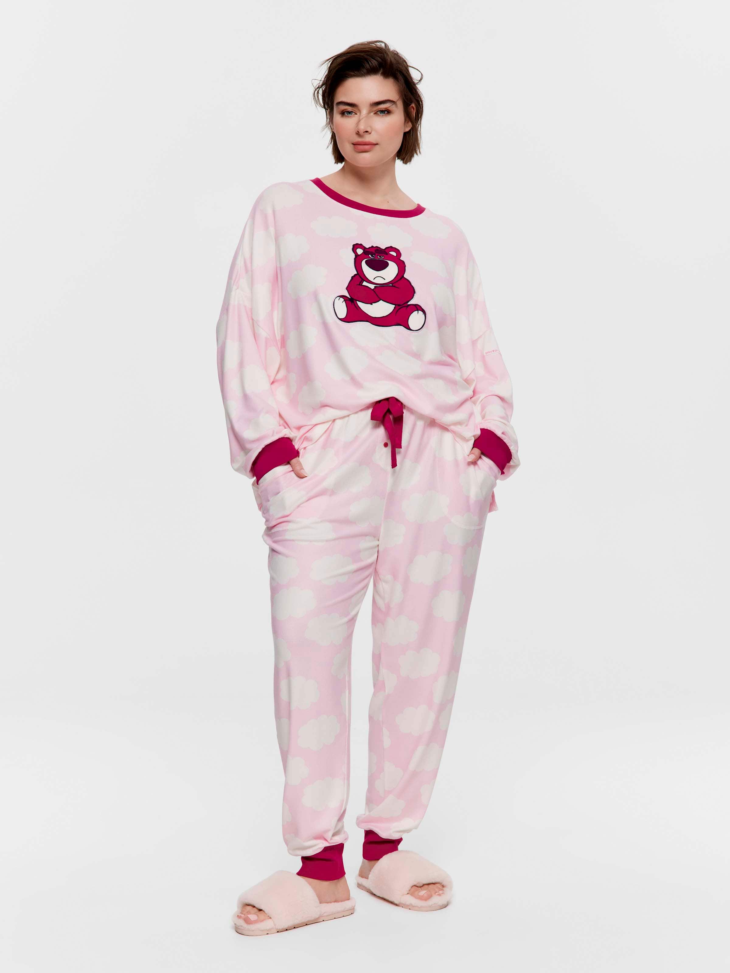 P.A. Plus Pink Cloud Plush Easy Pj Pant