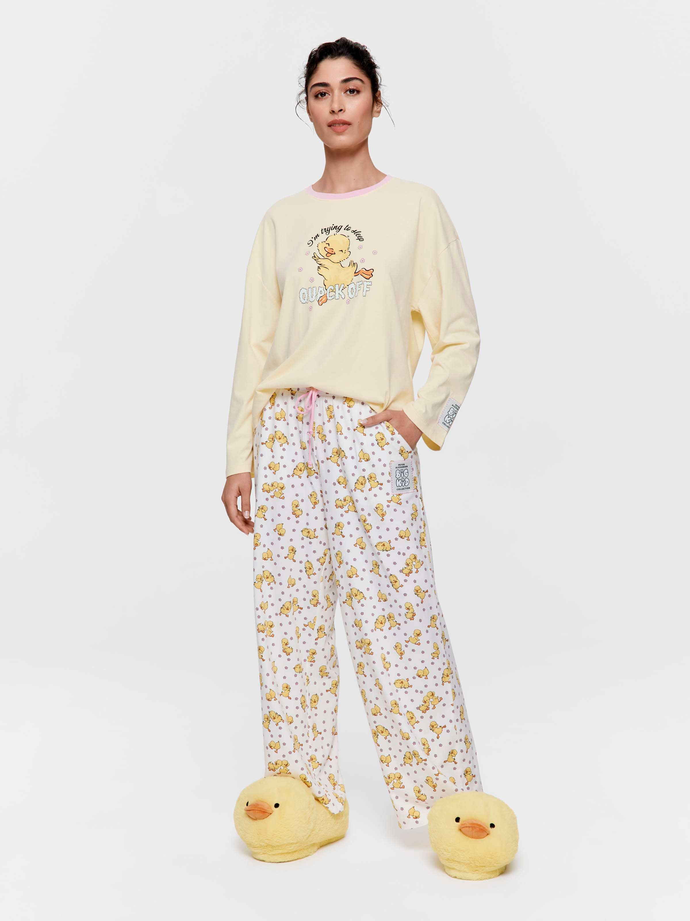 Quack Off Straight Leg Pj Pant
