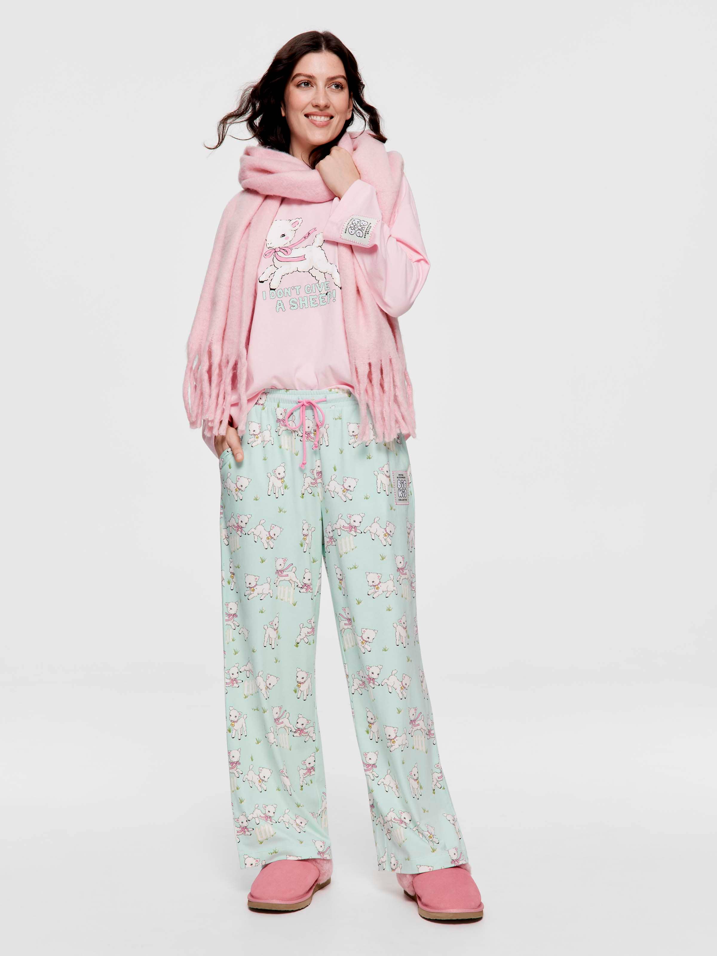 Don't Give A Sheep Straight Leg Pj Pant