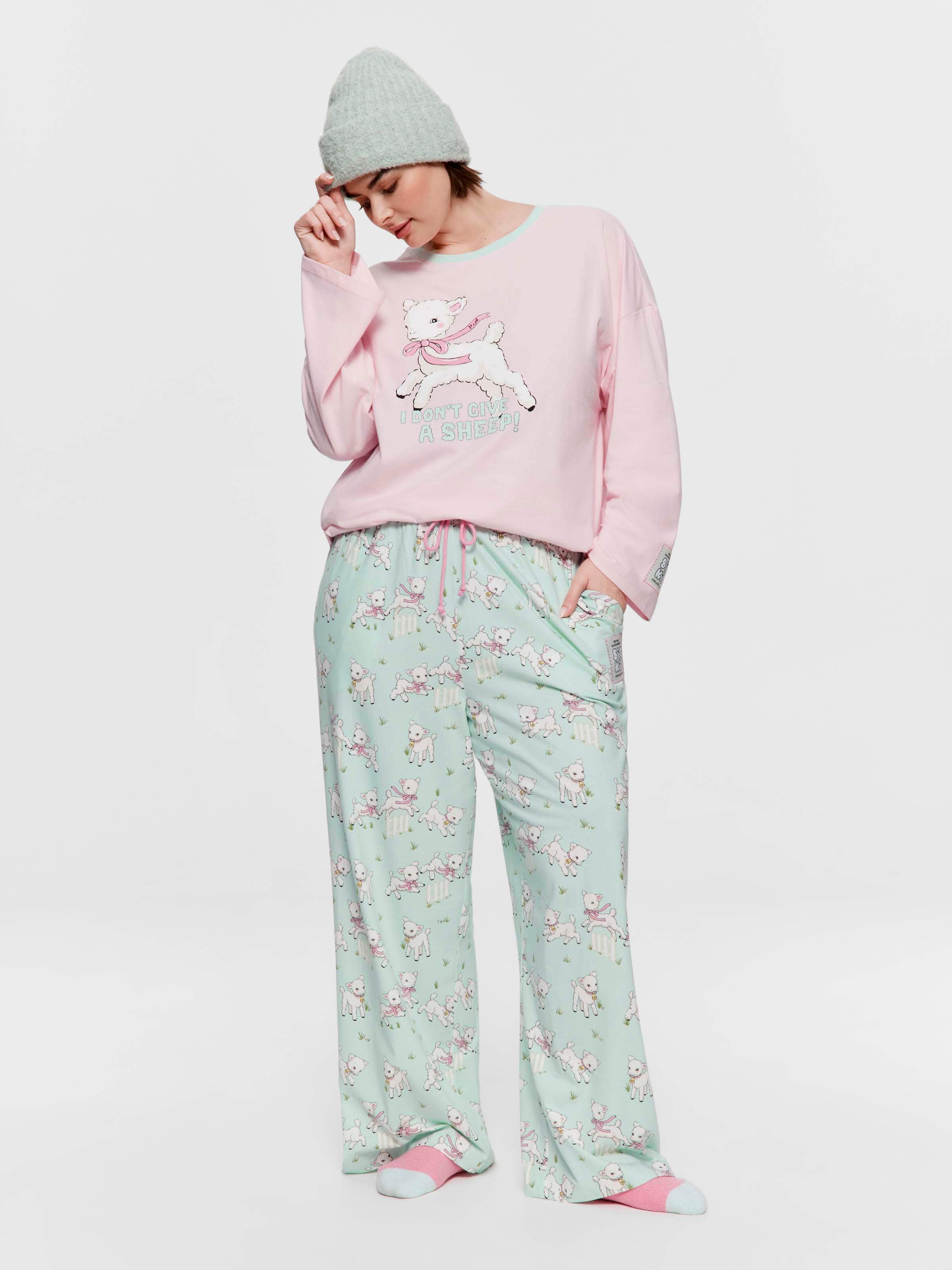 P.A. Plus Don't Give A Sheep Straight Leg Pj Pant