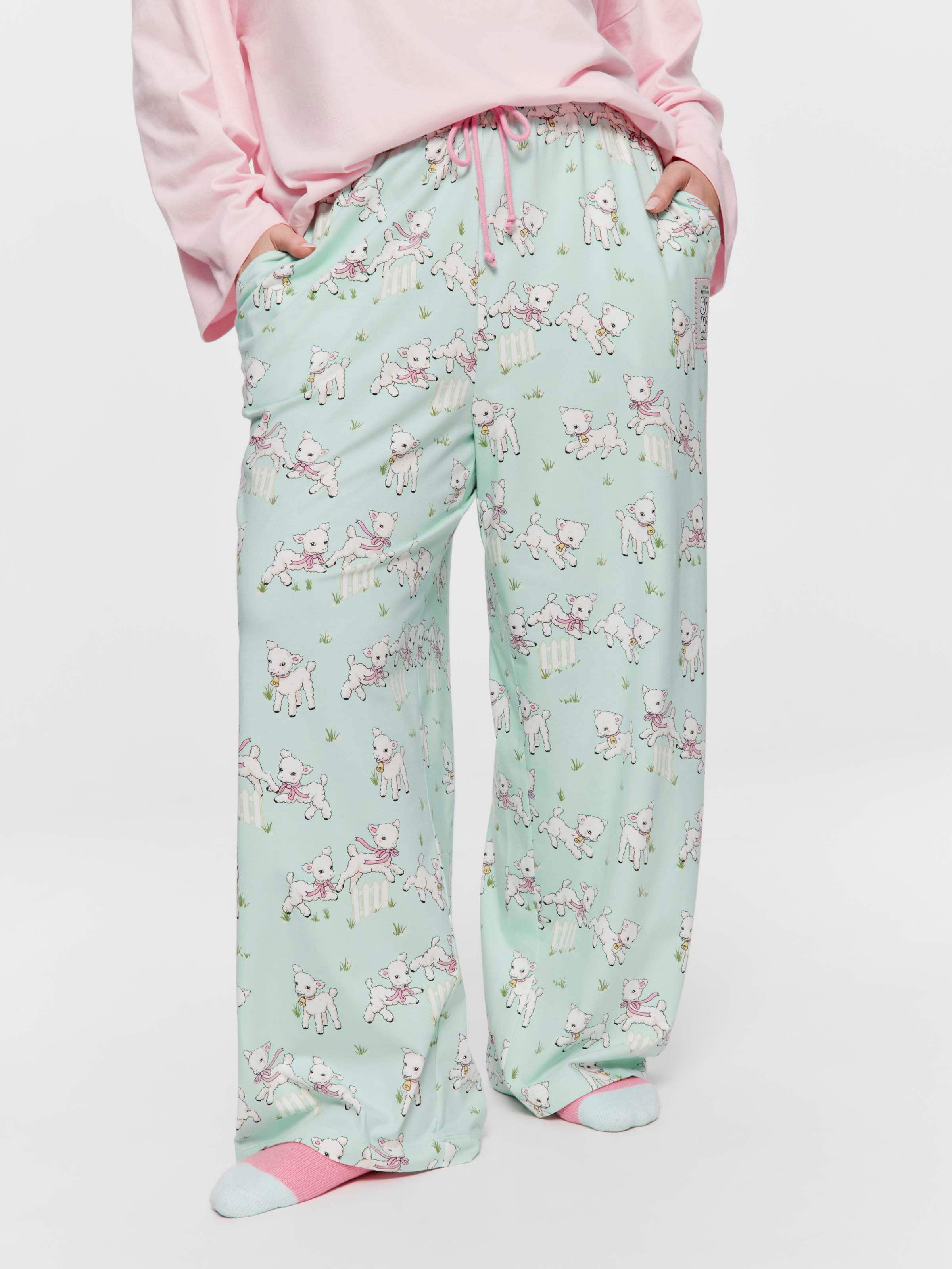 P.A. Plus Don't Give A Sheep Straight Leg Pj Pant