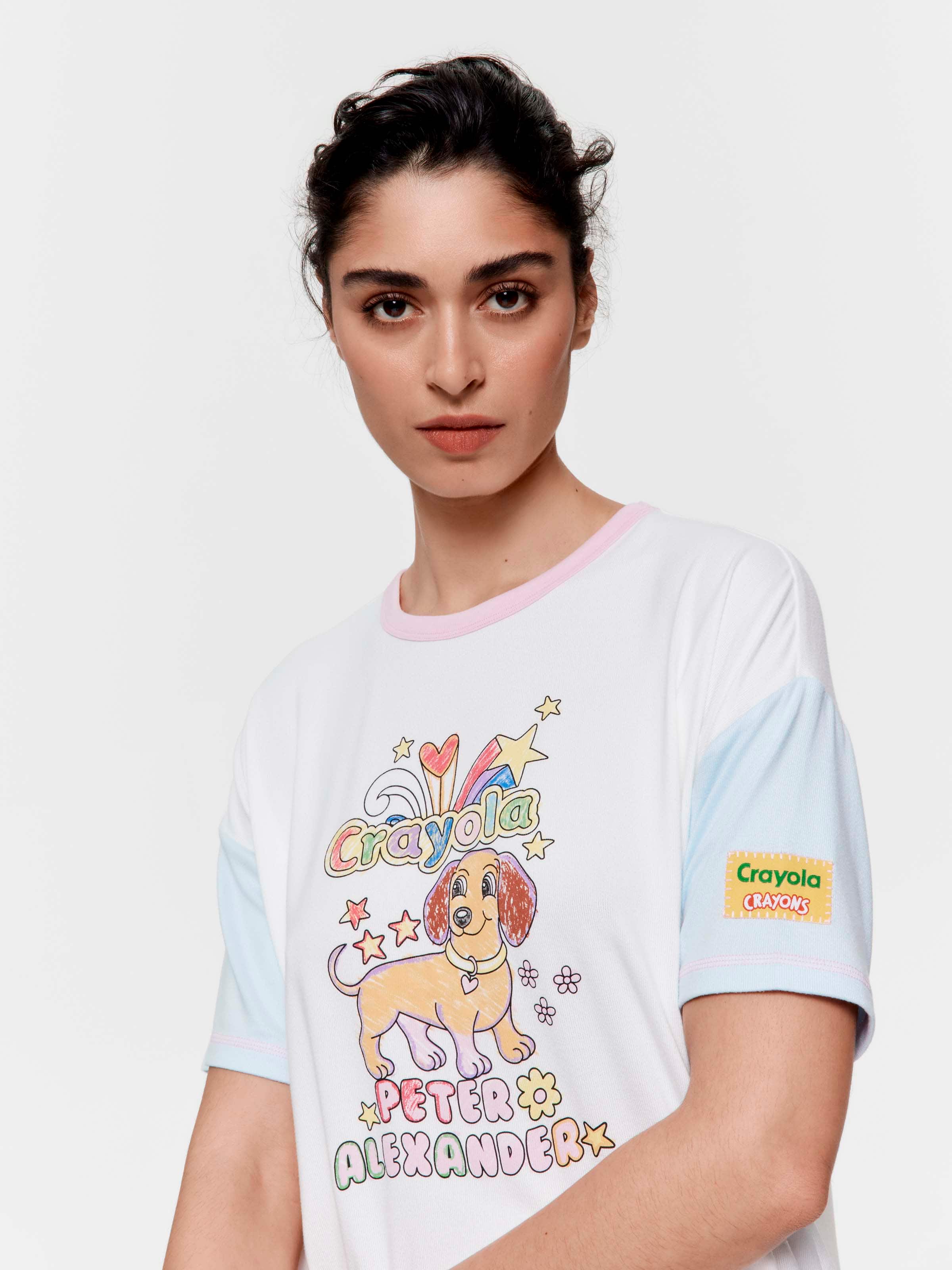 Crayola Sketch Plush Oversized Tee