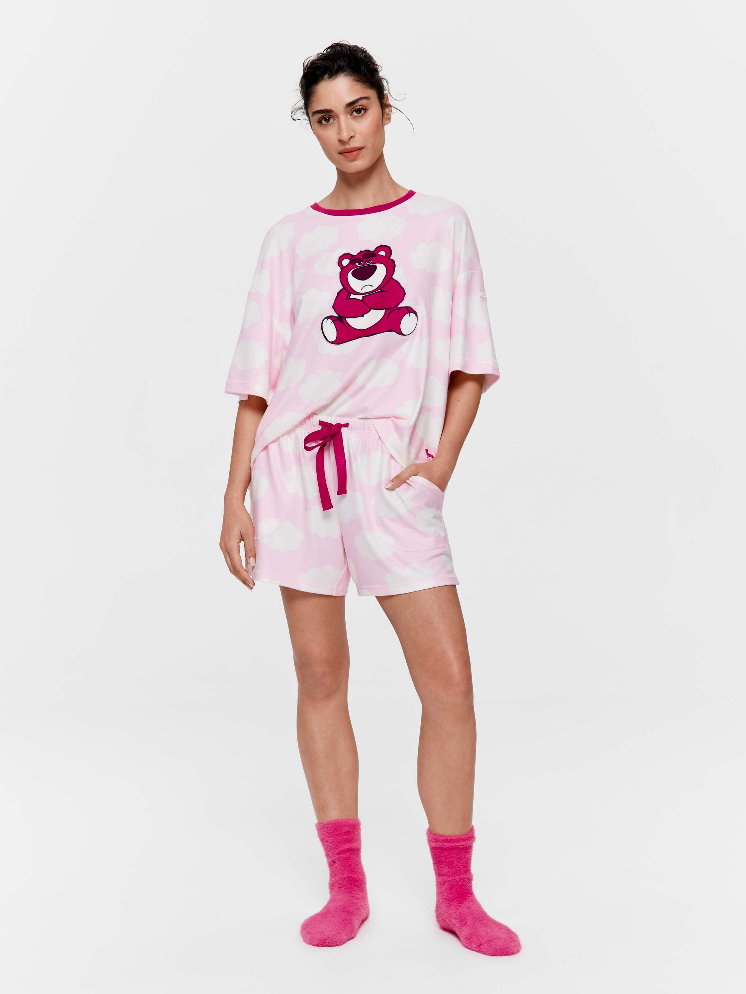Pink Cloud Plush Mid Short