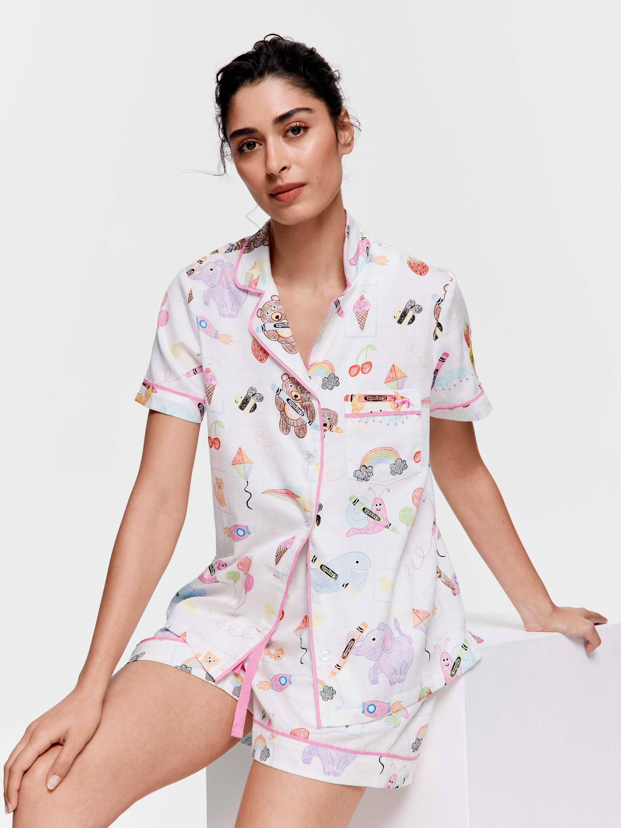 Crayola 100% Cotton Shortie Pj Set