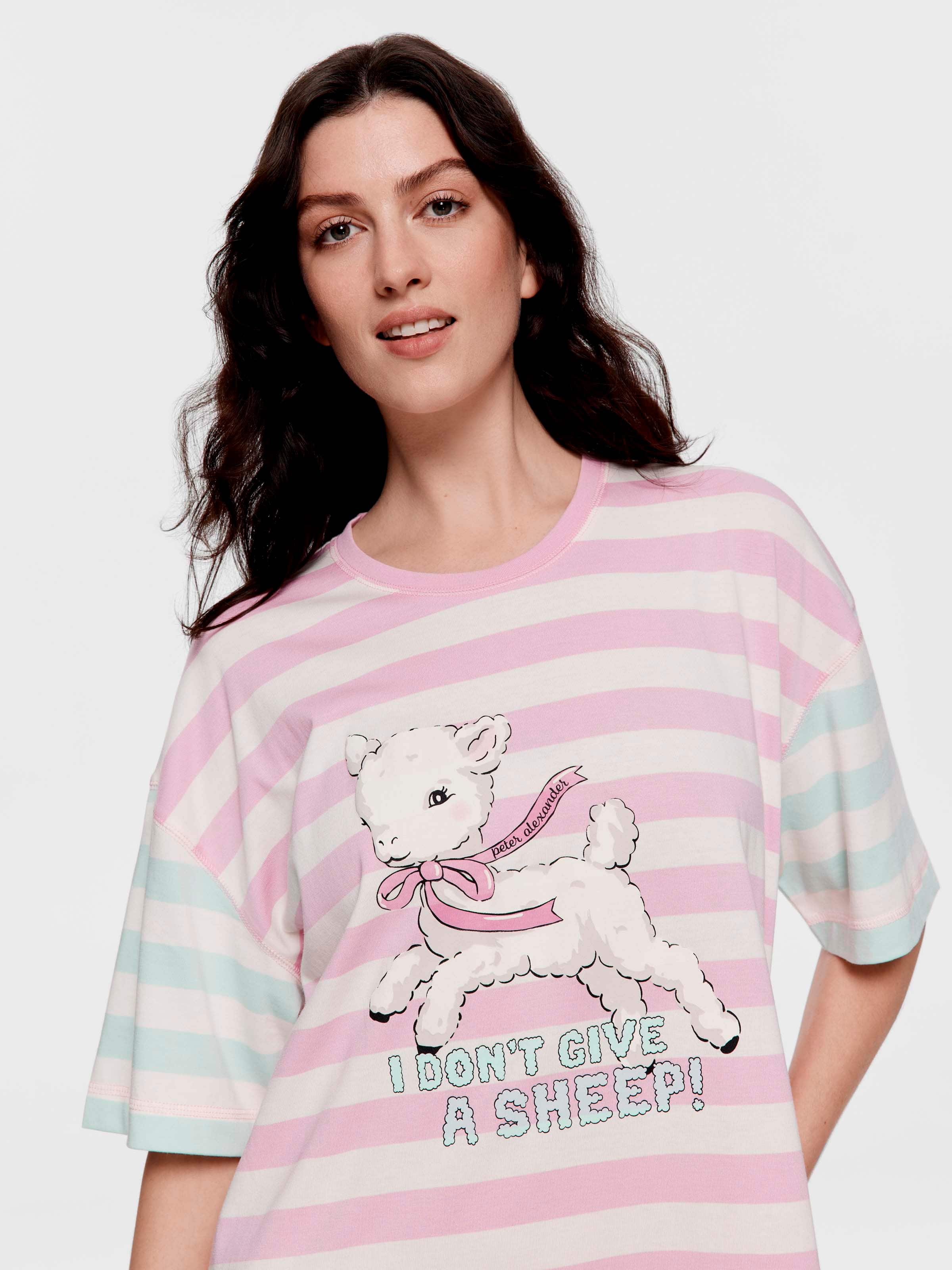 Don't Give A Sheep Oversized Sleep Tee