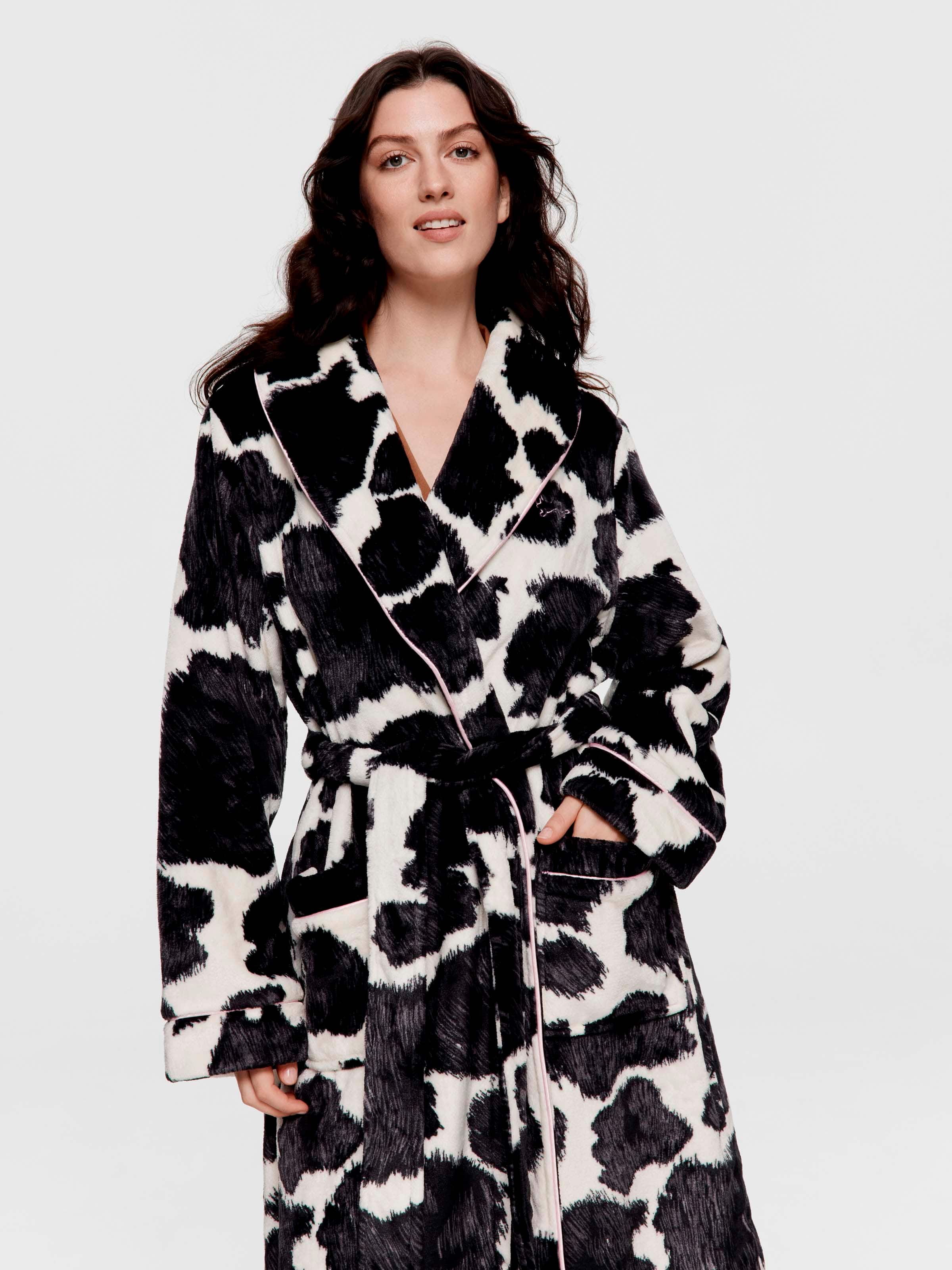 Cow Print Fashion Gown