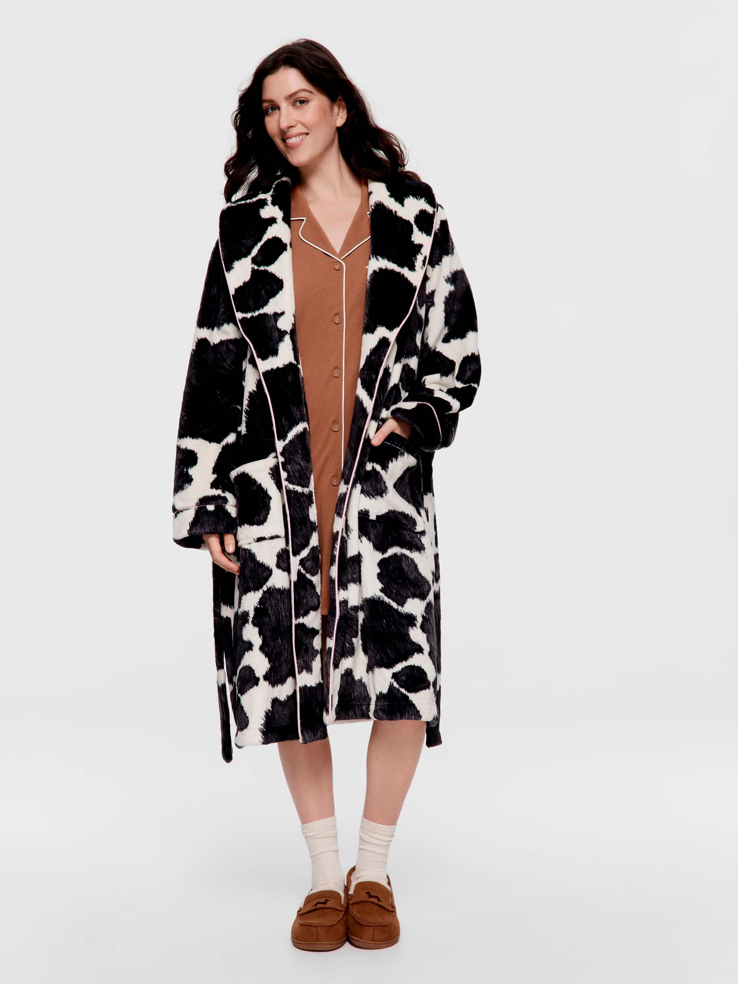 Cow Print Fashion Gown