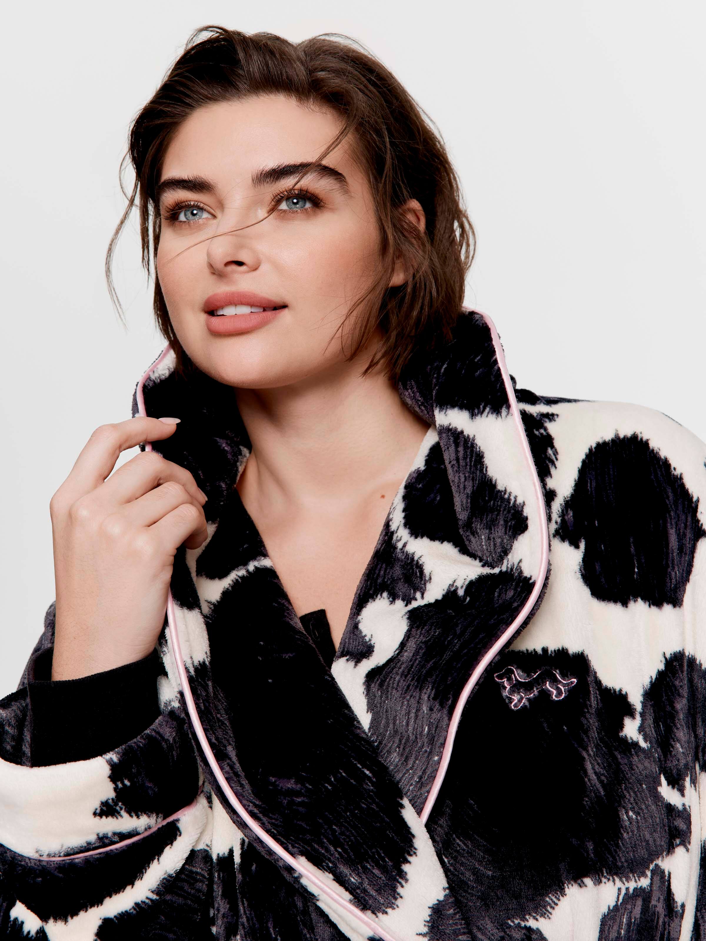 P.A. Plus Cow Print Fashion Gown