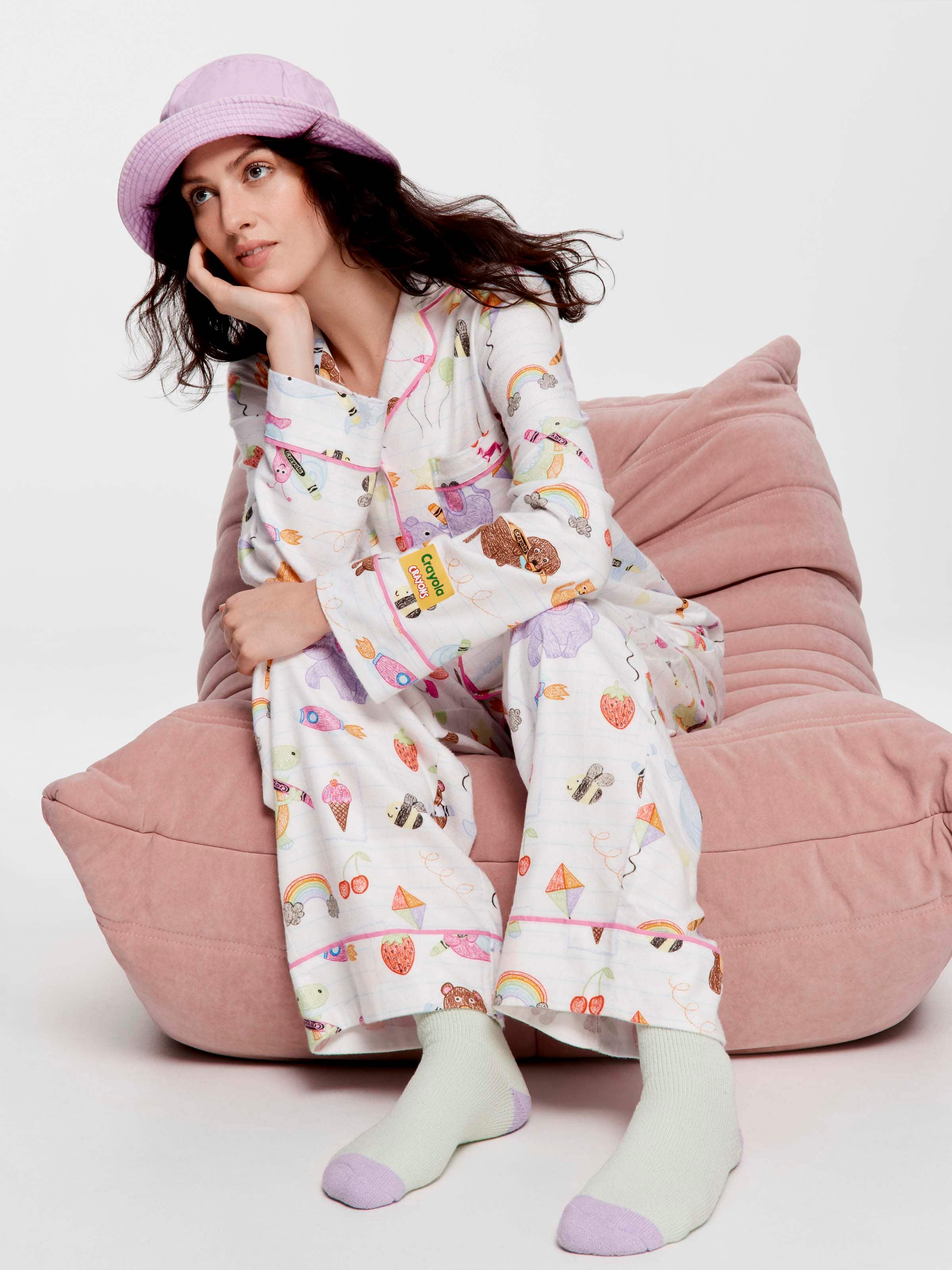 Crayola Bamboo Flannelette Classic Pj Set