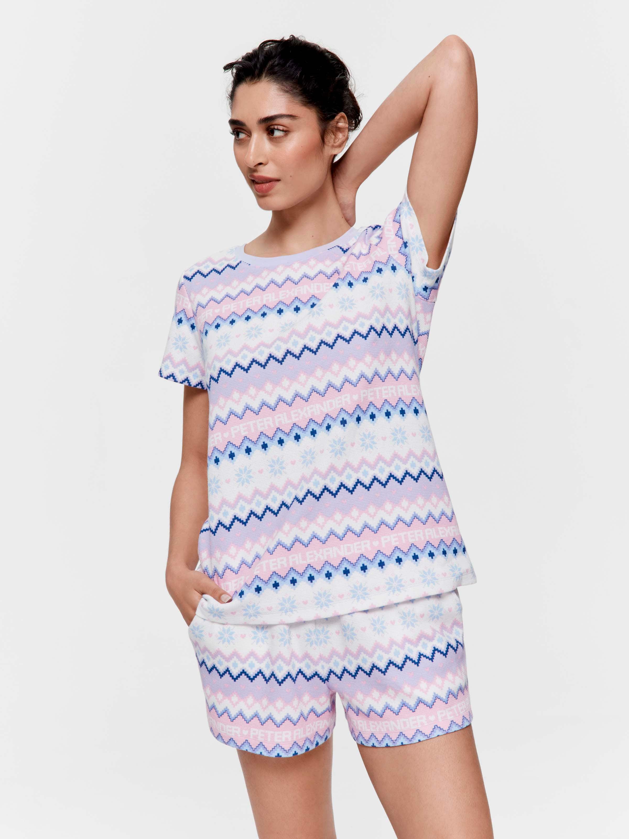 Winter Fair Isle Waffle Boyfriend Tee