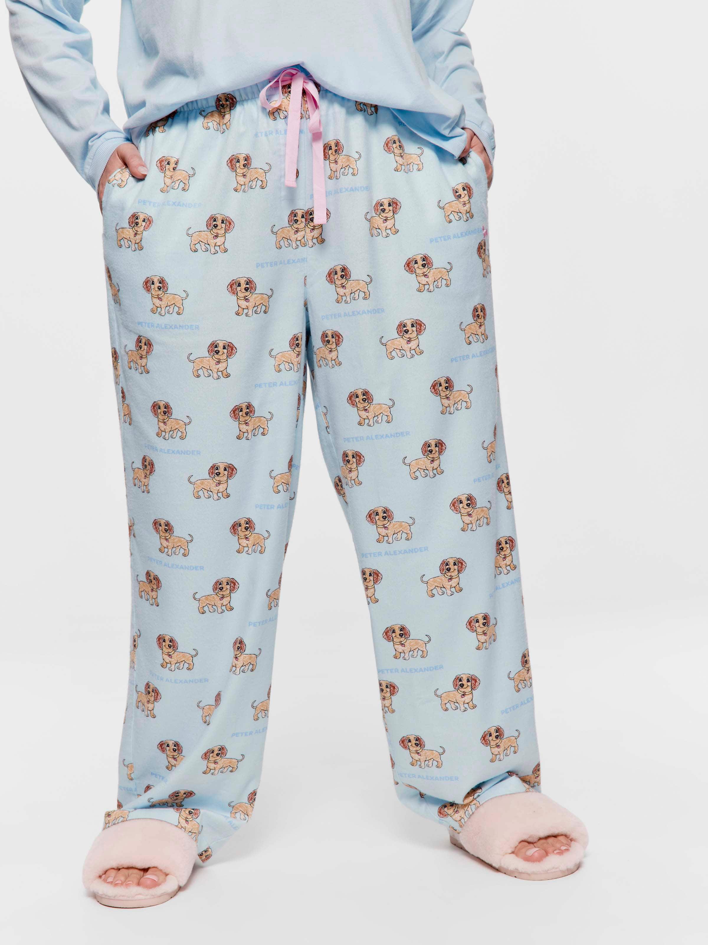 P.A. Plus Sketched Penny Bamboo Flannelette Classic Pj Pant