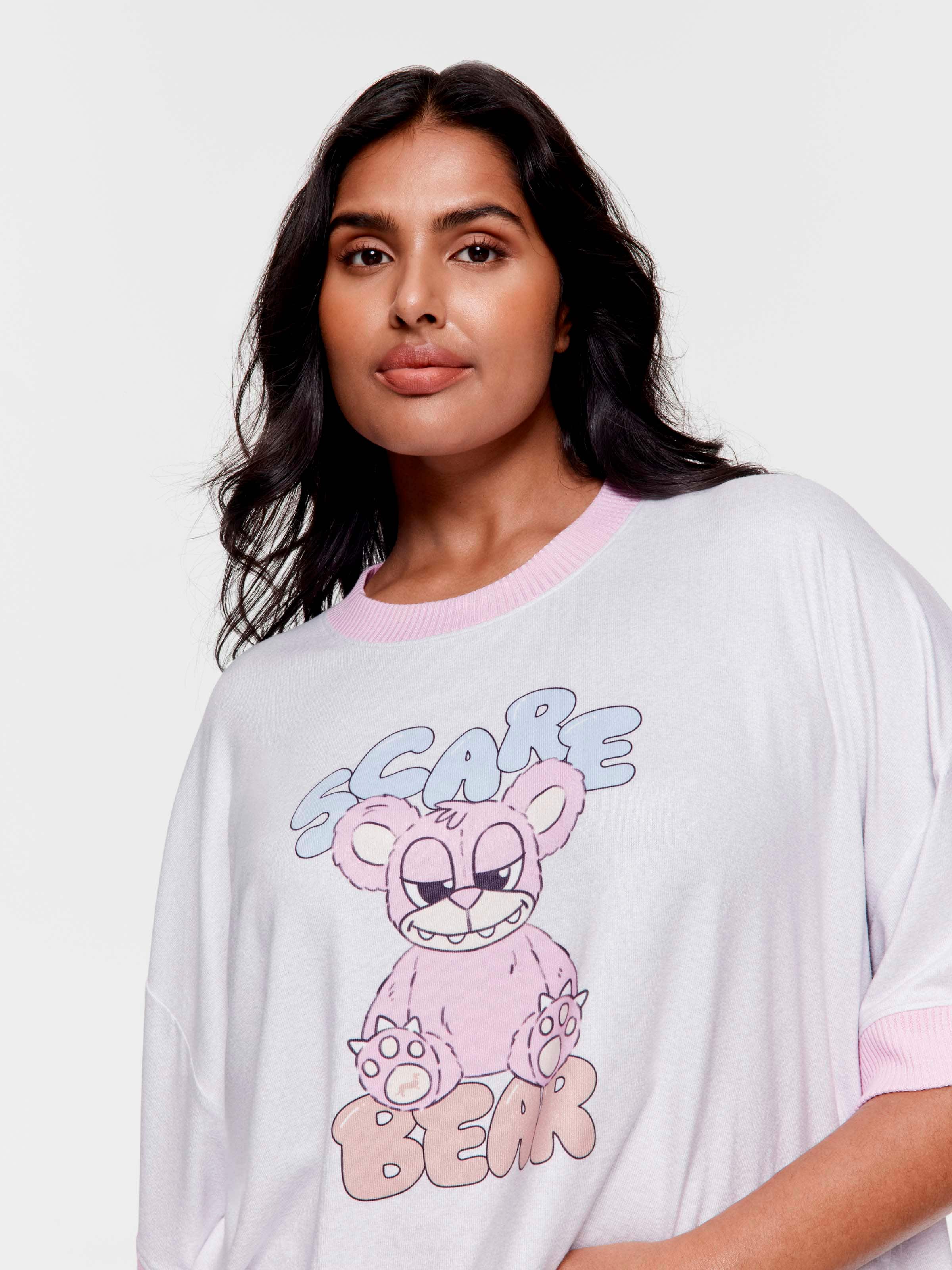 P.A. Plus Scare Bear Plush Oversized Tee