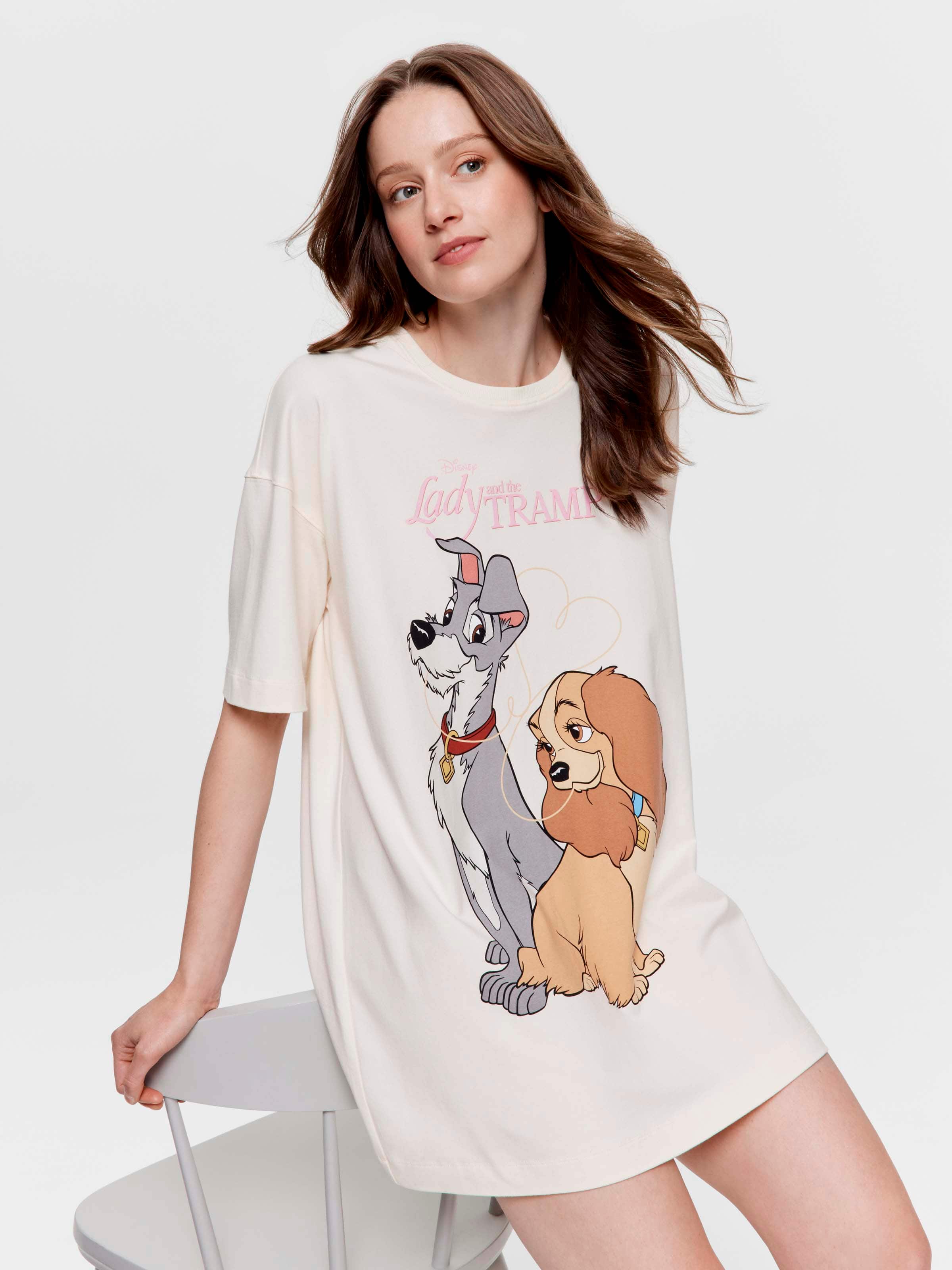 Lady And The Tramp Oversized Sleep Tee