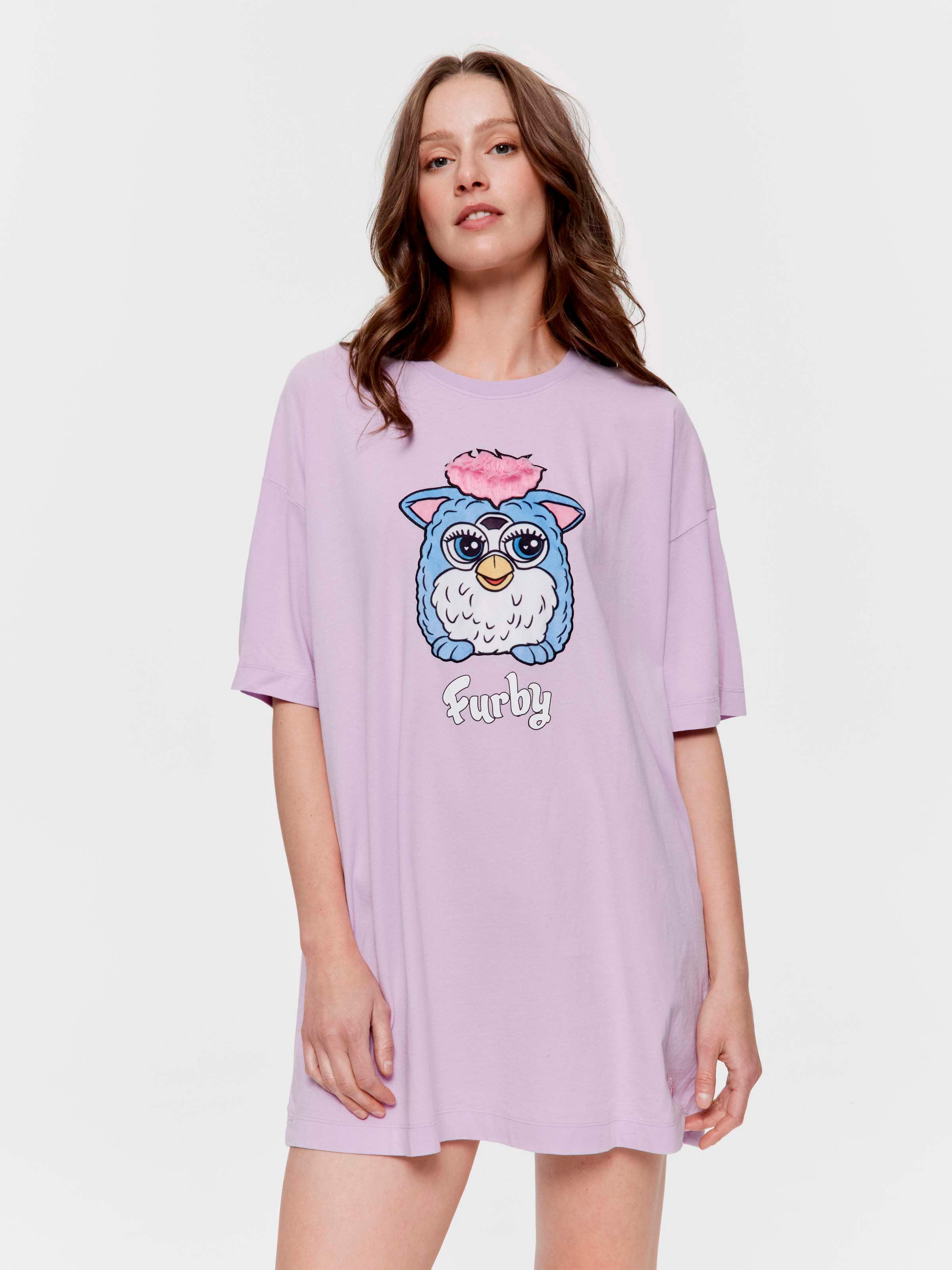 Furby 100% Cotton Oversized Sleep Tee
