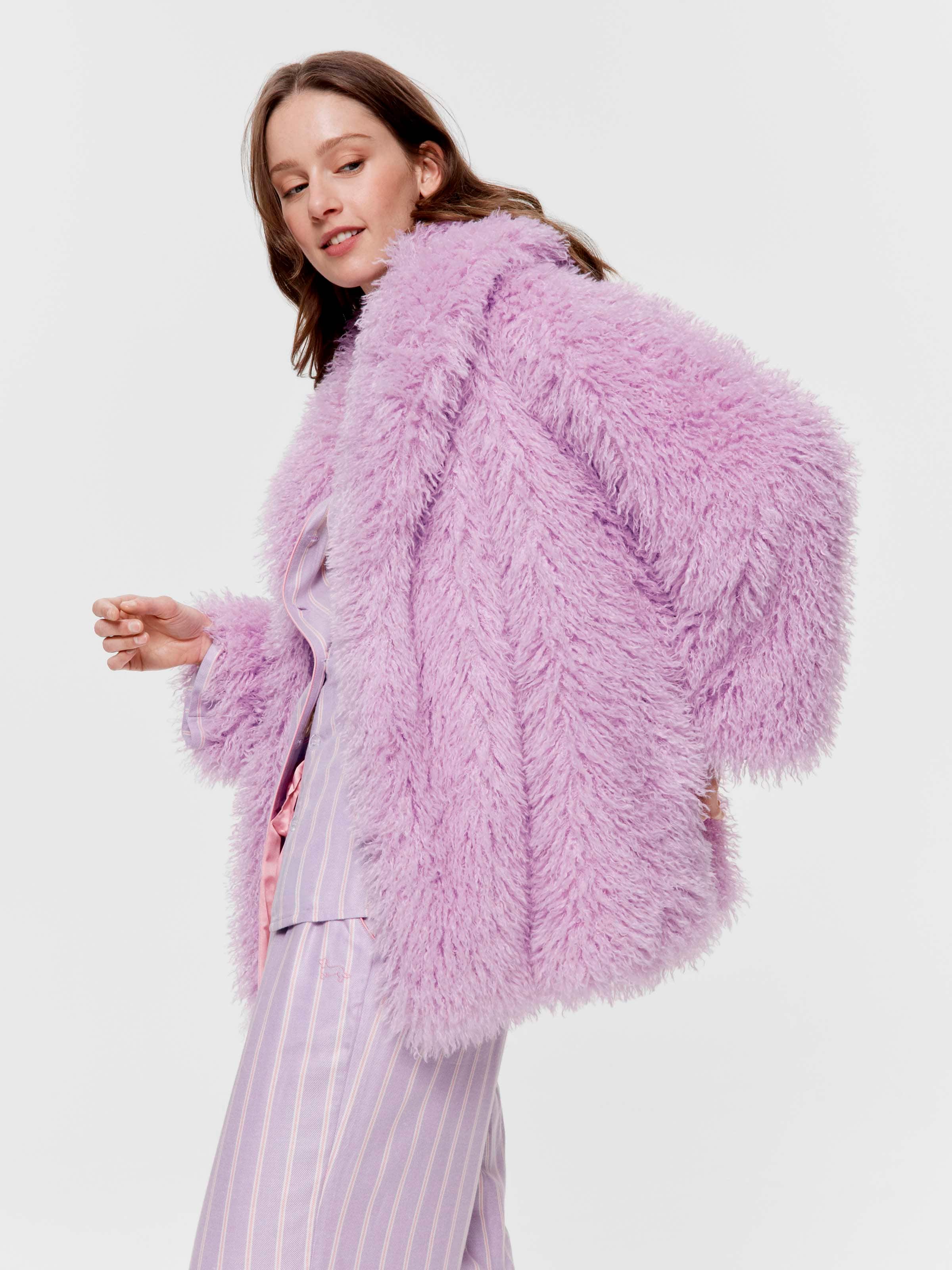 Lilac Fur Shrug