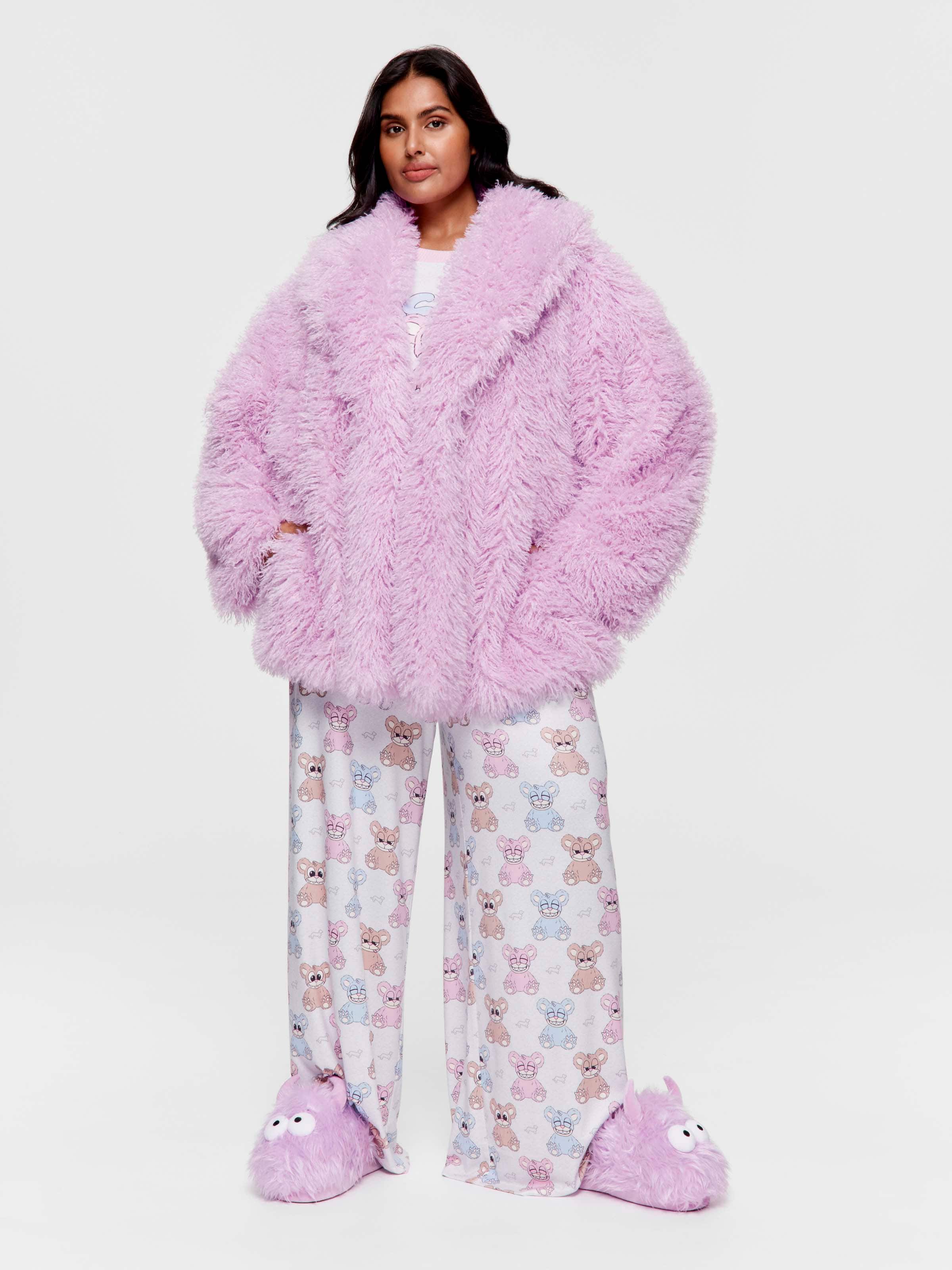 P.A. Plus Lilac Fur Shrug