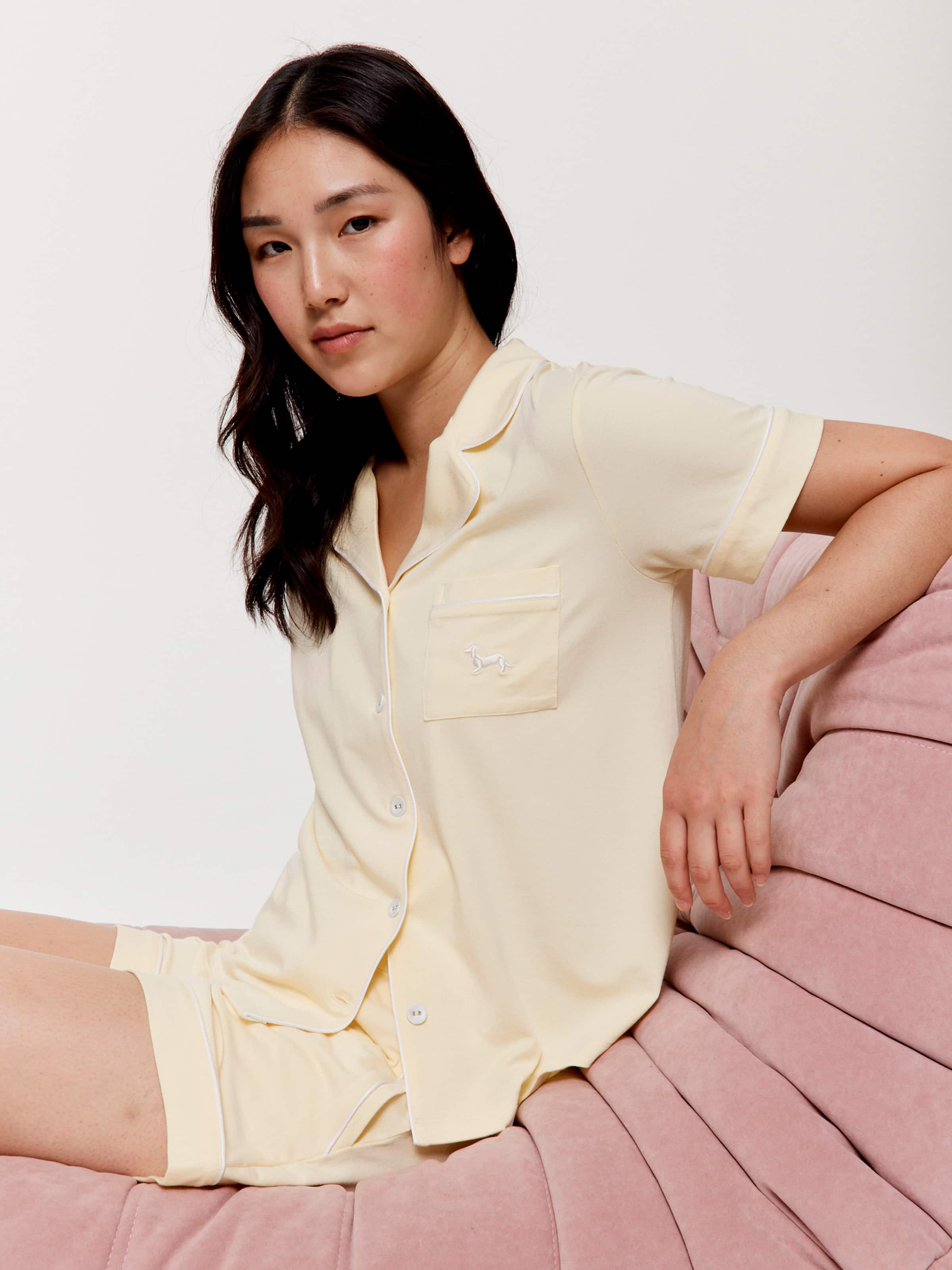 Butter Bamboo Jersey Shortie Pj Set