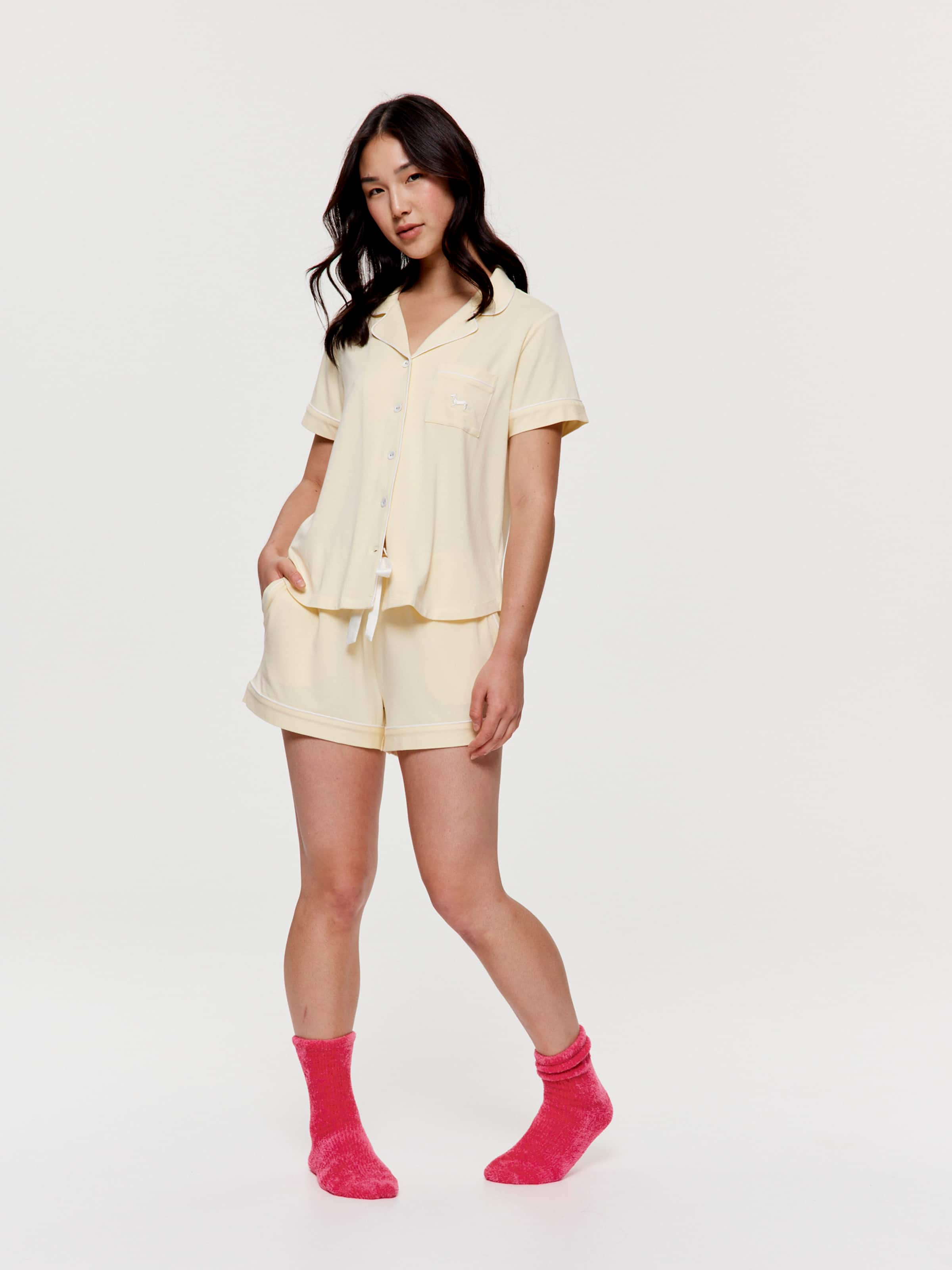 Butter Bamboo Jersey Shortie Pj Set