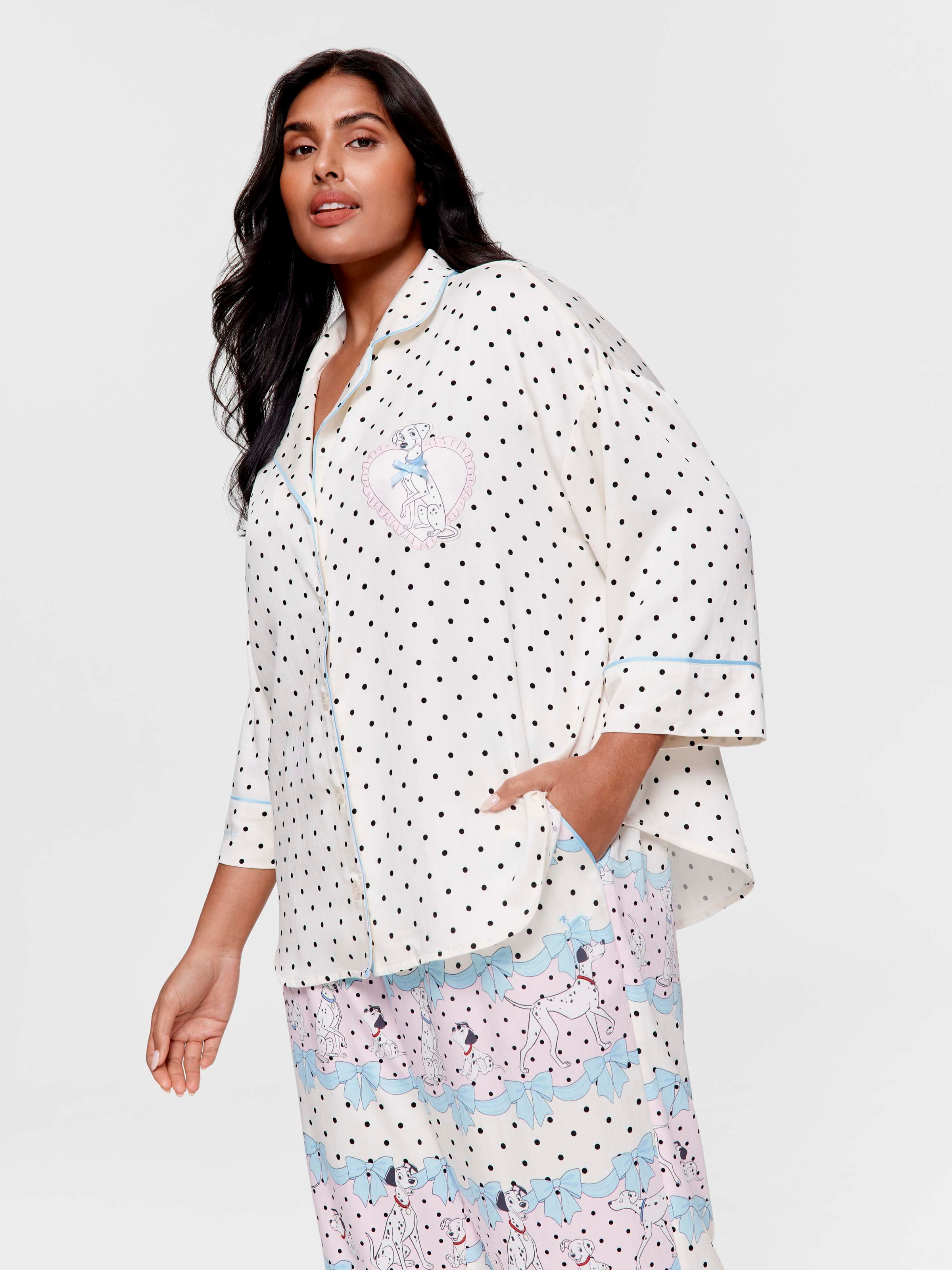 P.A. Plus 101 Dalmatians Long Sleeve Fashion Shirt