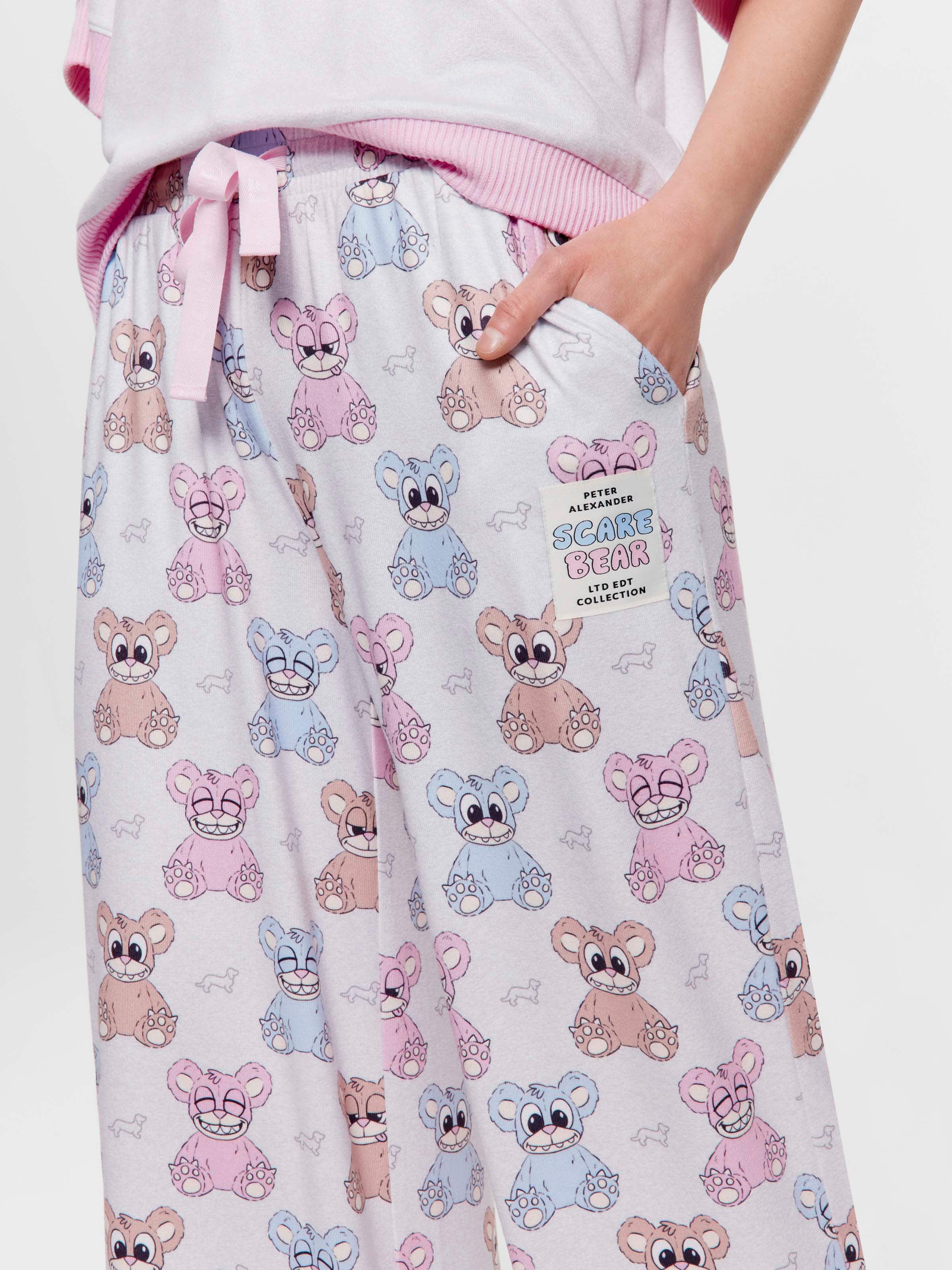 Most Popular Scare Bear Plush Wide Leg Pj Pant