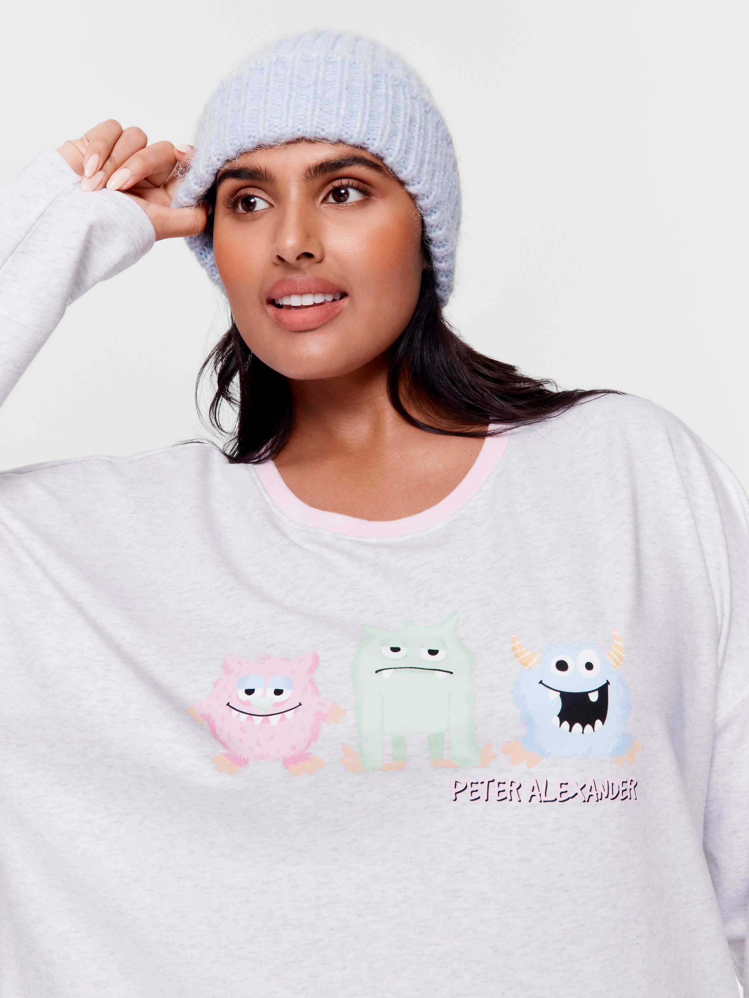 P.A. Plus Monsters Oversized Long Sleeve Top
