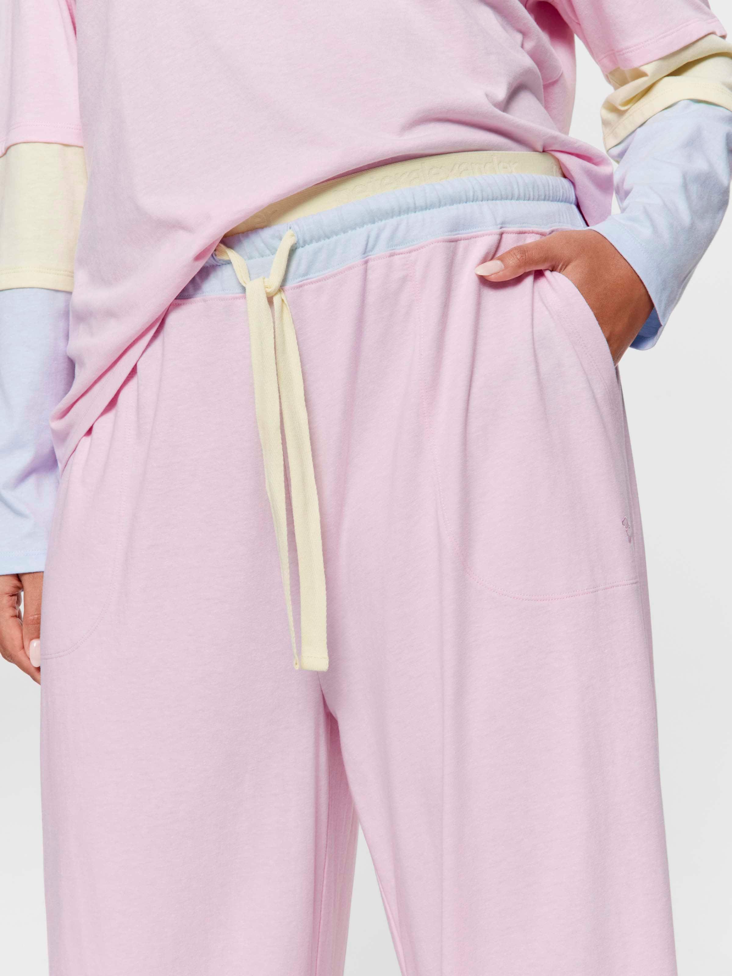 P.A. Plus Contrast Block Wide Leg Pj Pant