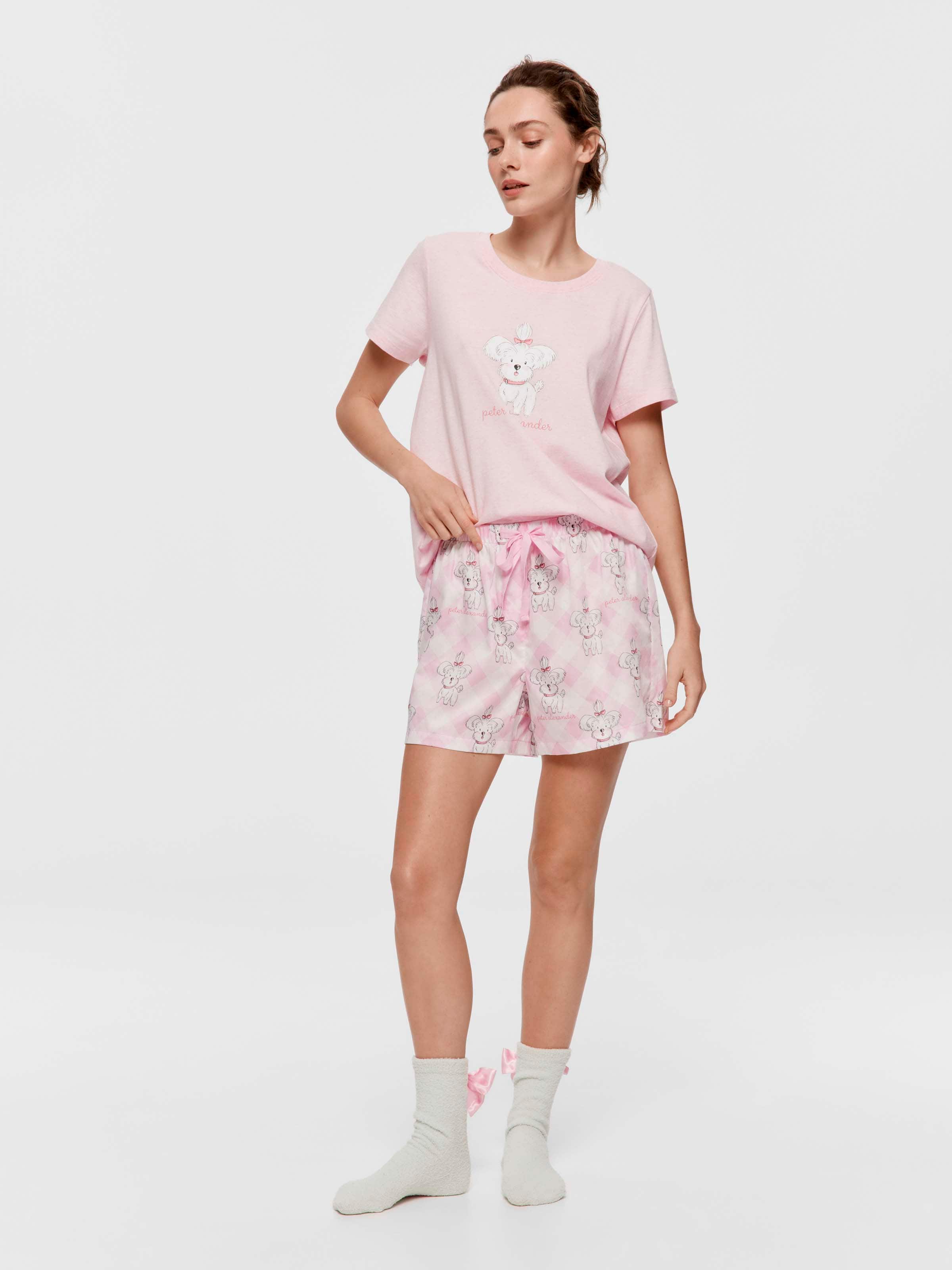 Cute Dog 100% Cotton Mid Short