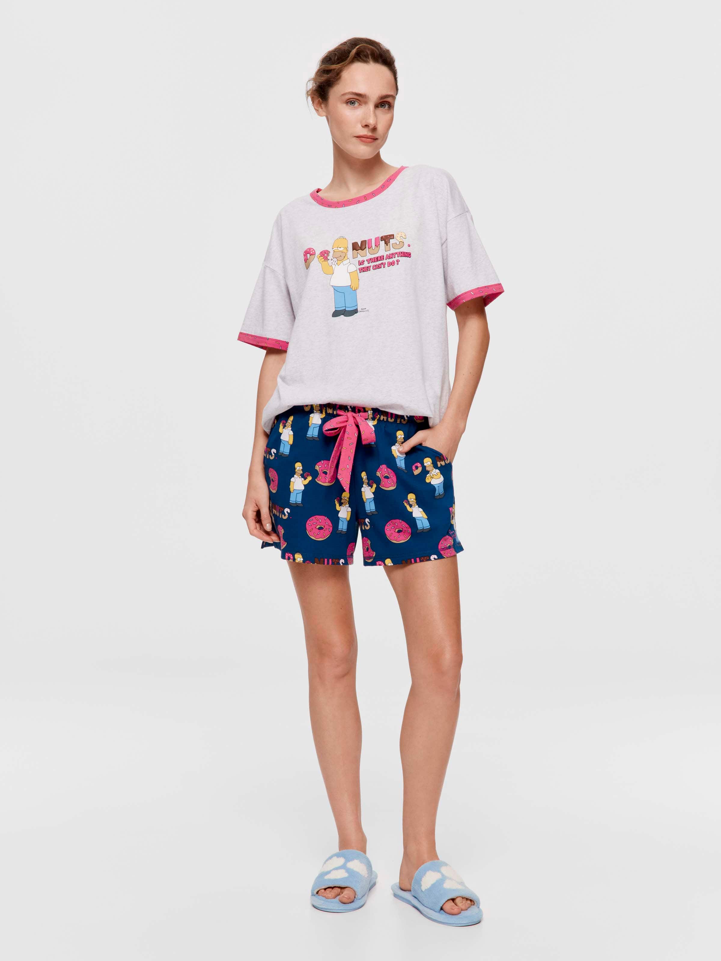 The Simpsons Homer Donut Mid Short