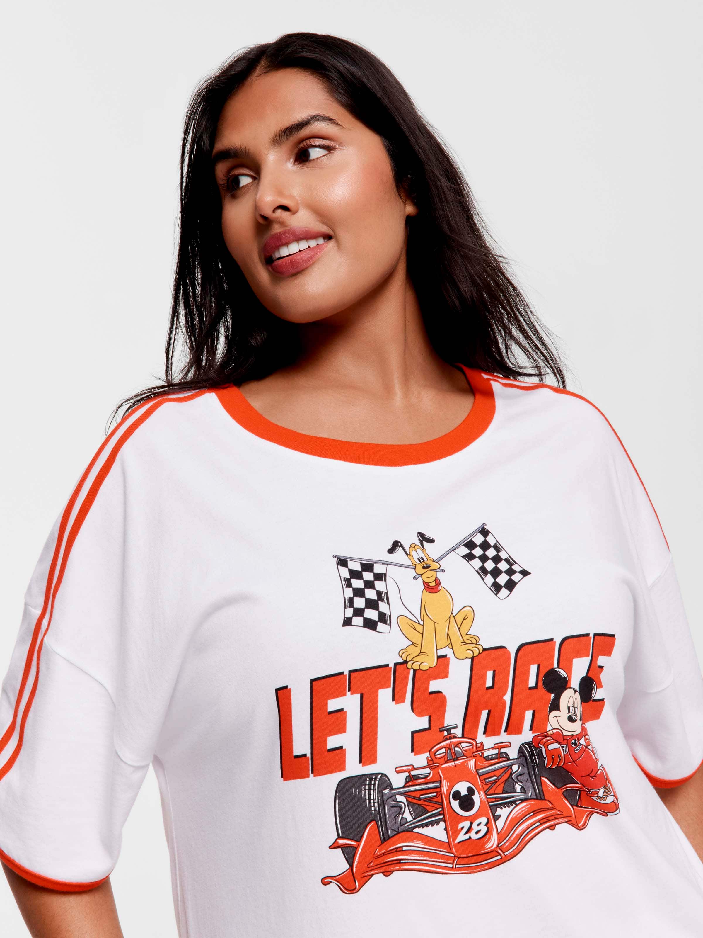 P.A. Plus F1 X Mickey Mouse 100% Cotton Oversized Tee