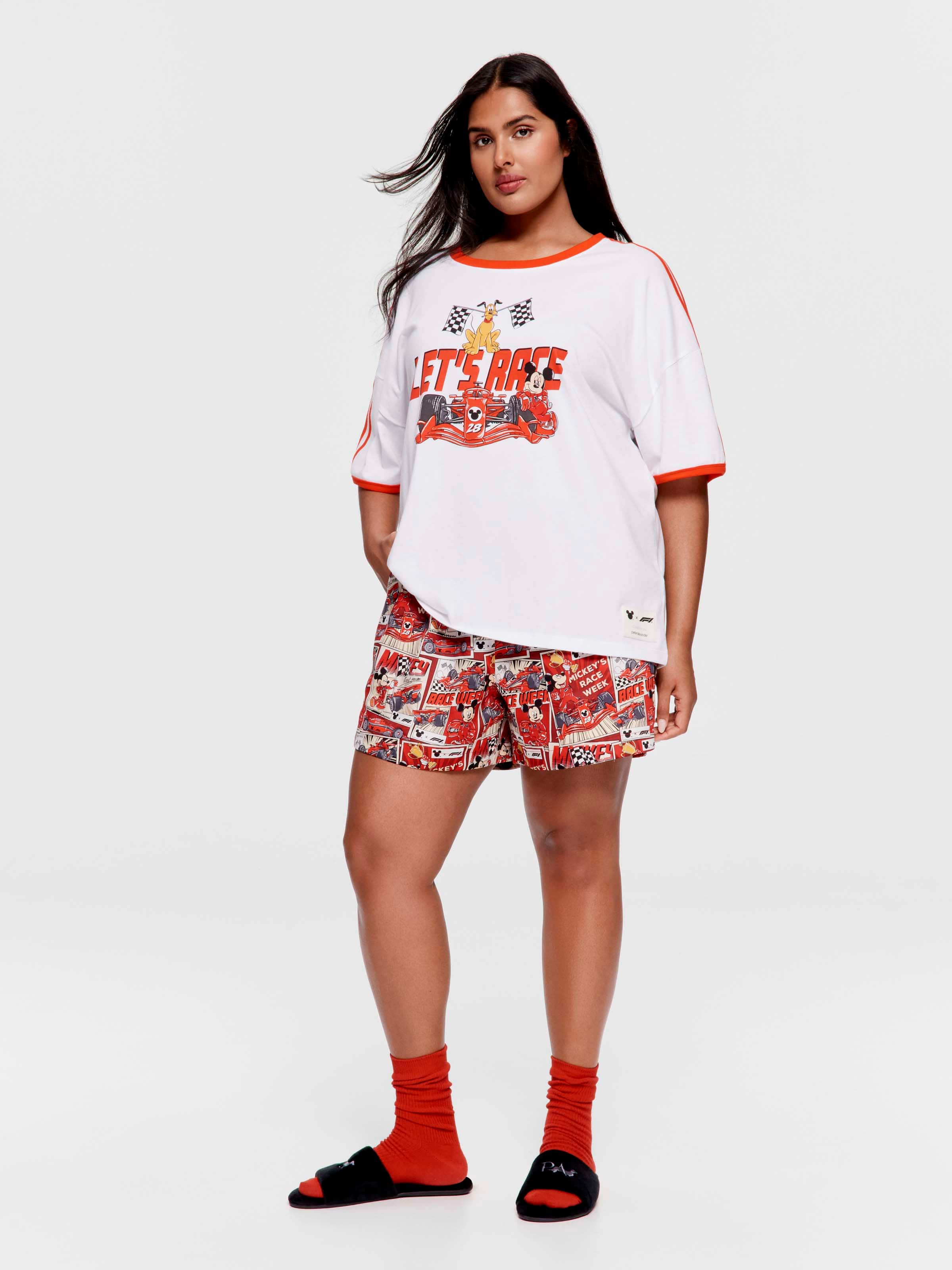 P.A. Plus F1 X Mickey Mouse 100% Cotton Oversized Tee