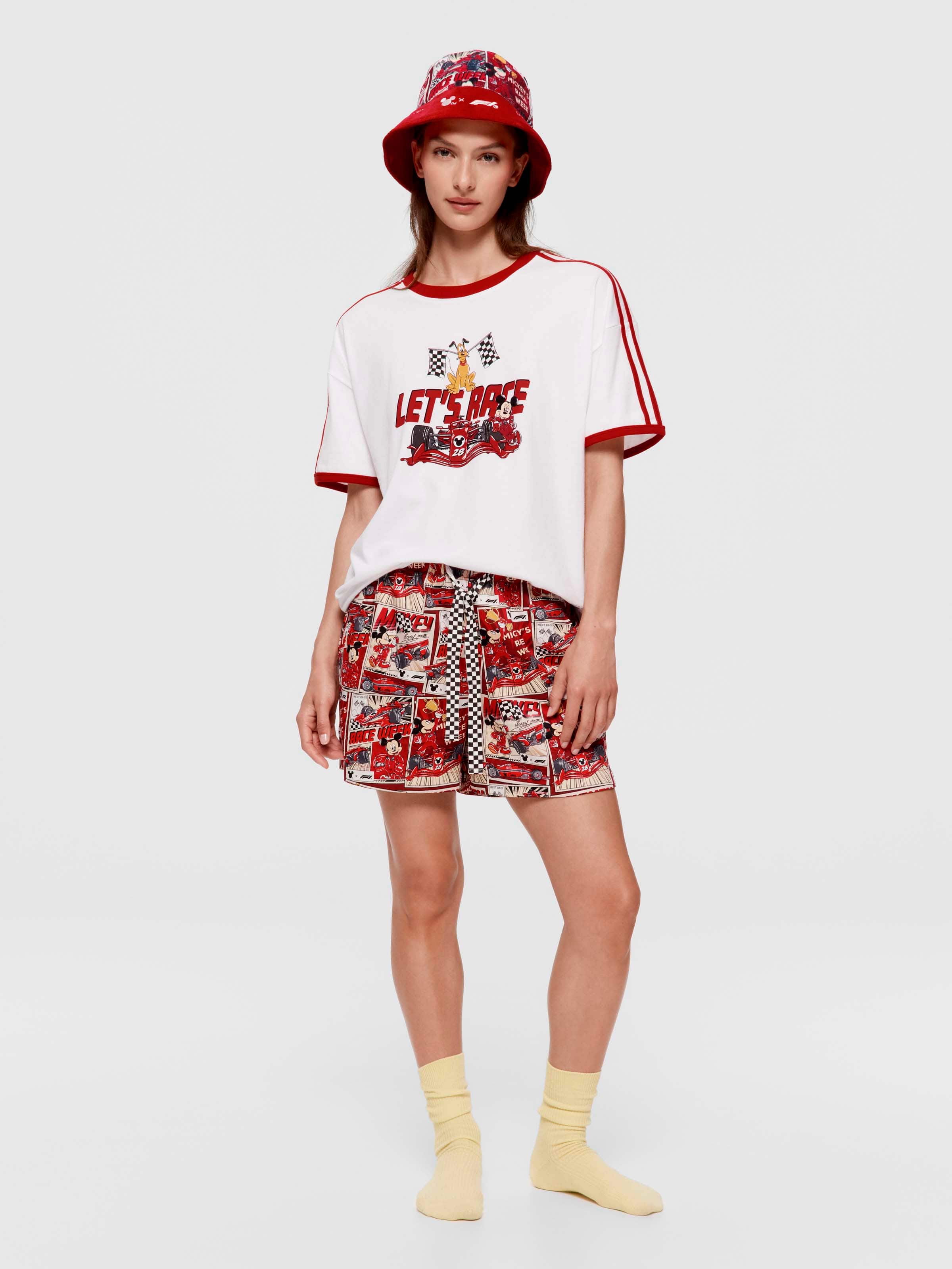 F1 X Mickey Mouse 100% Cotton Gerri Short