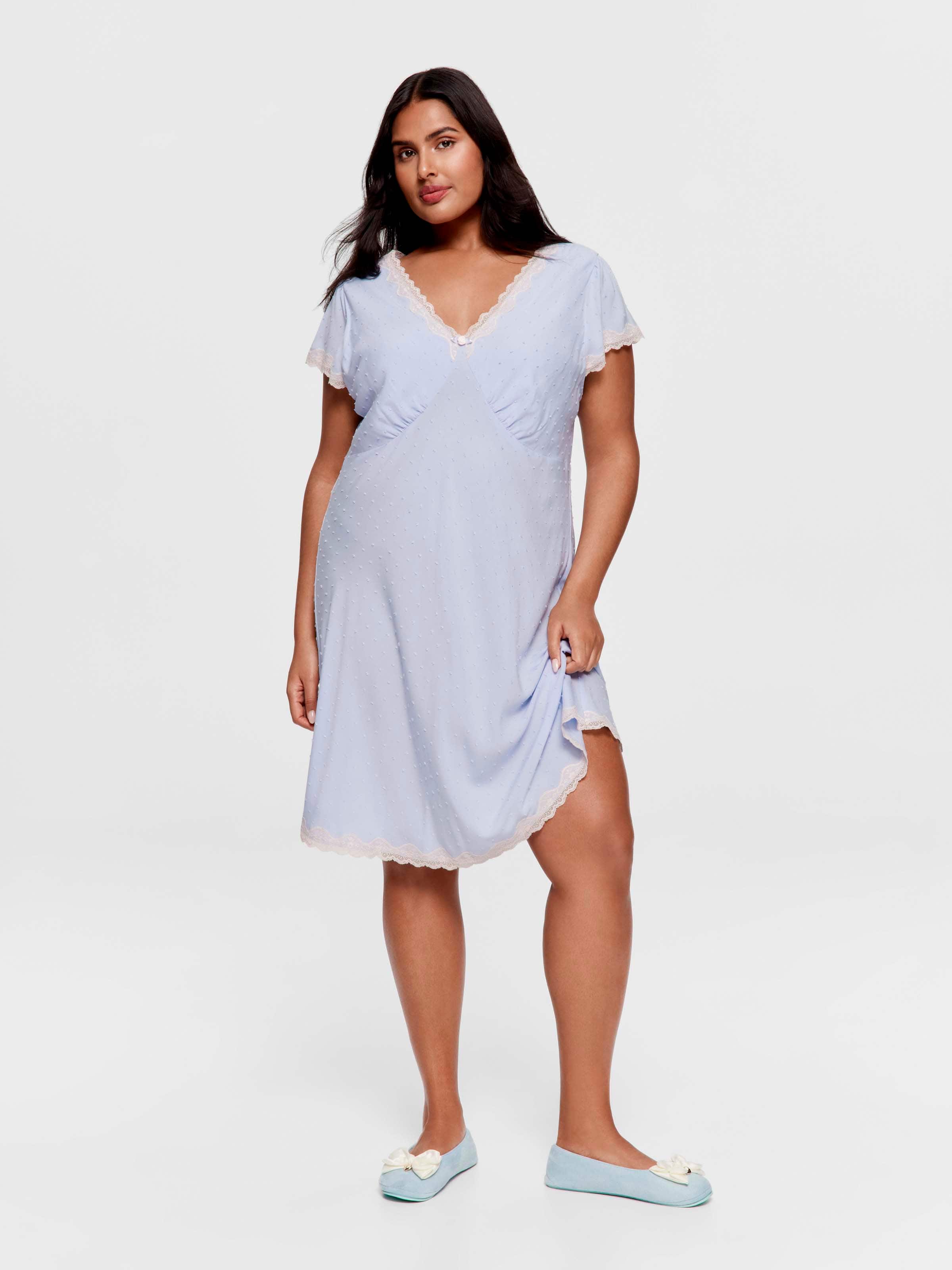 P.A. Plus Vintage Lace Trim Fashion Nightie