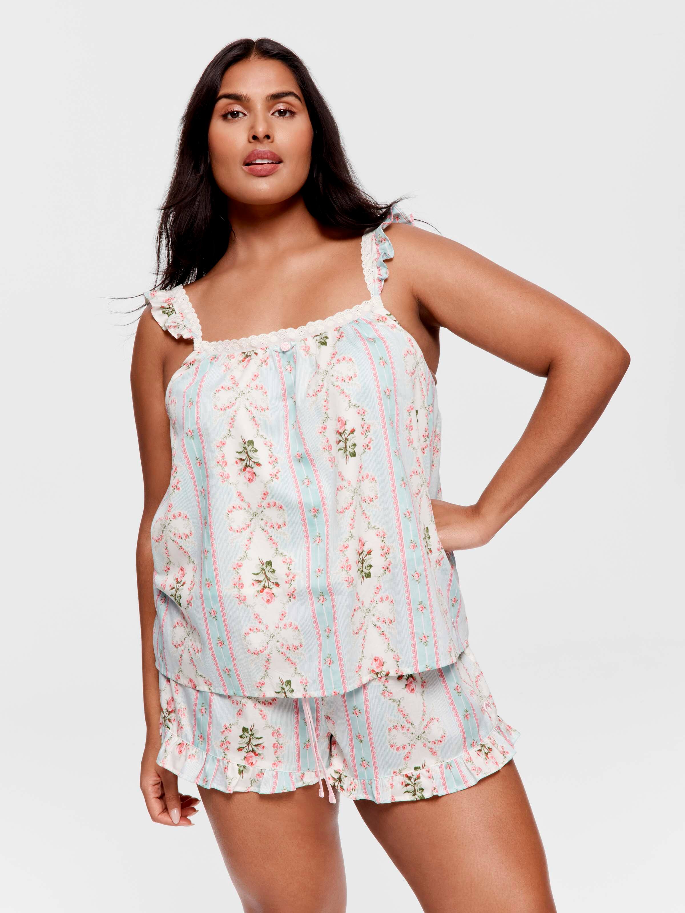 P.A. Plus Vintage Floral 100% Soft Cotton Cami