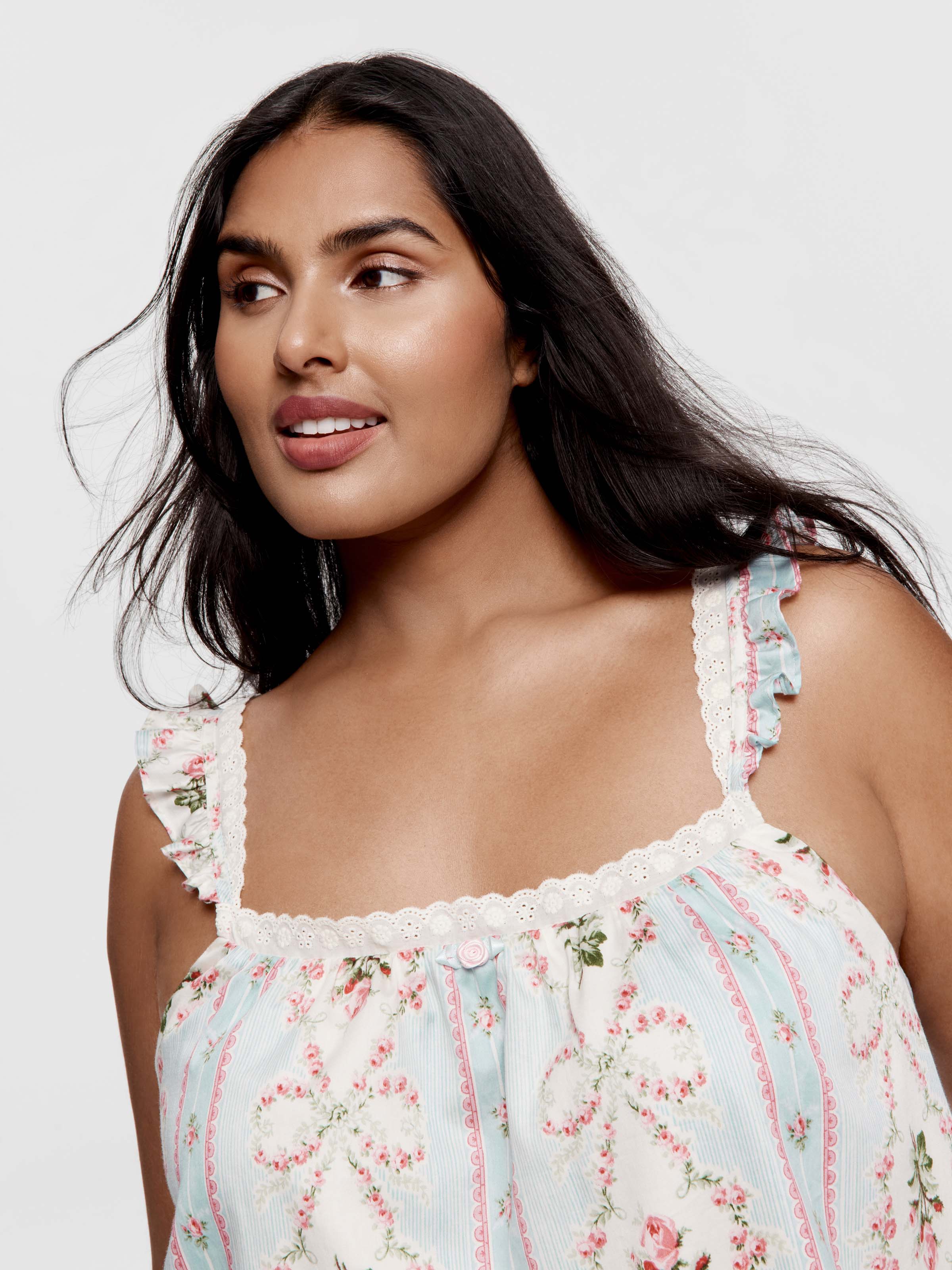 P.A. Plus Vintage Floral 100% Soft Cotton Cami