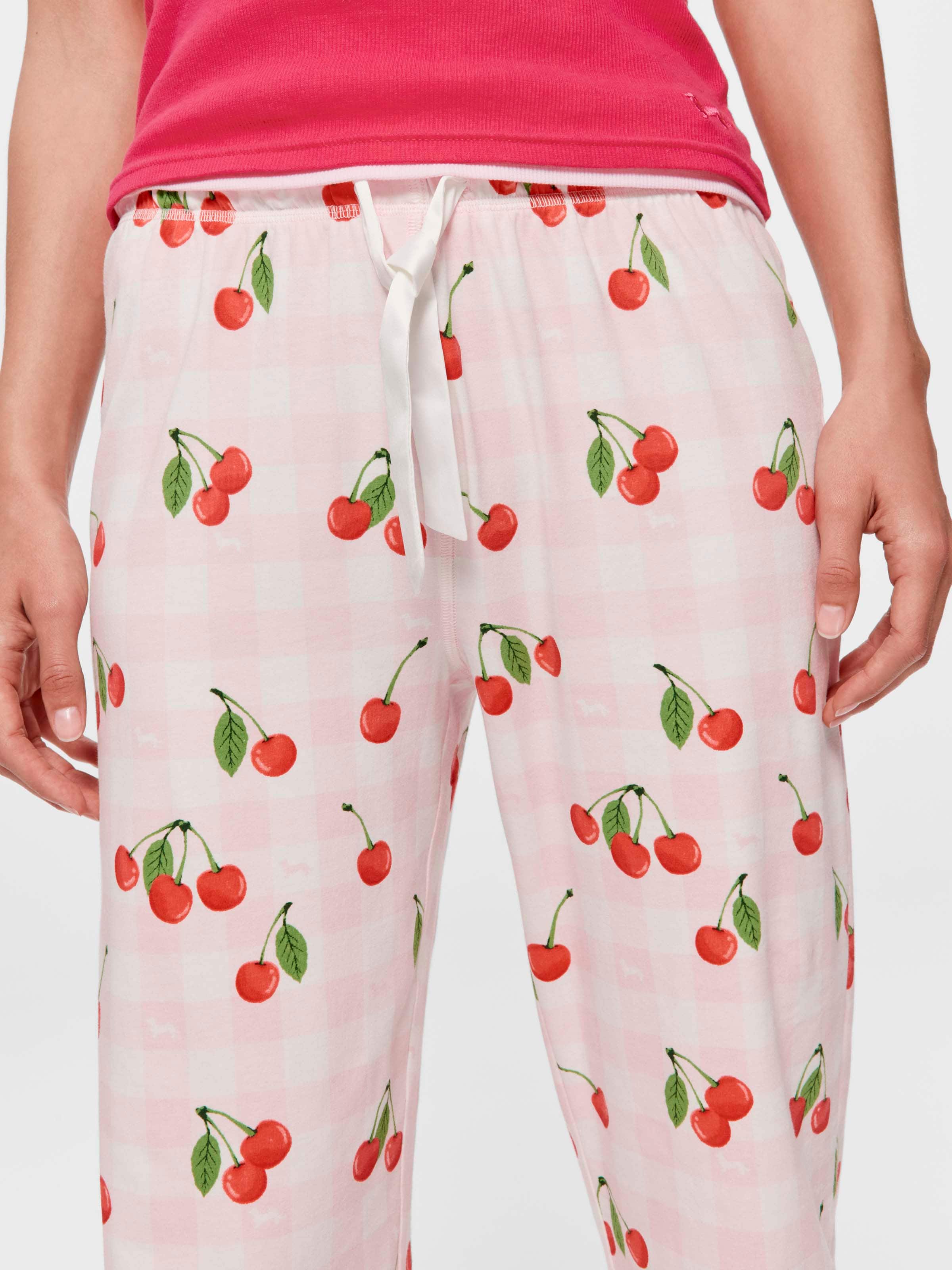 Cherry Gingham Easy Pj Pant