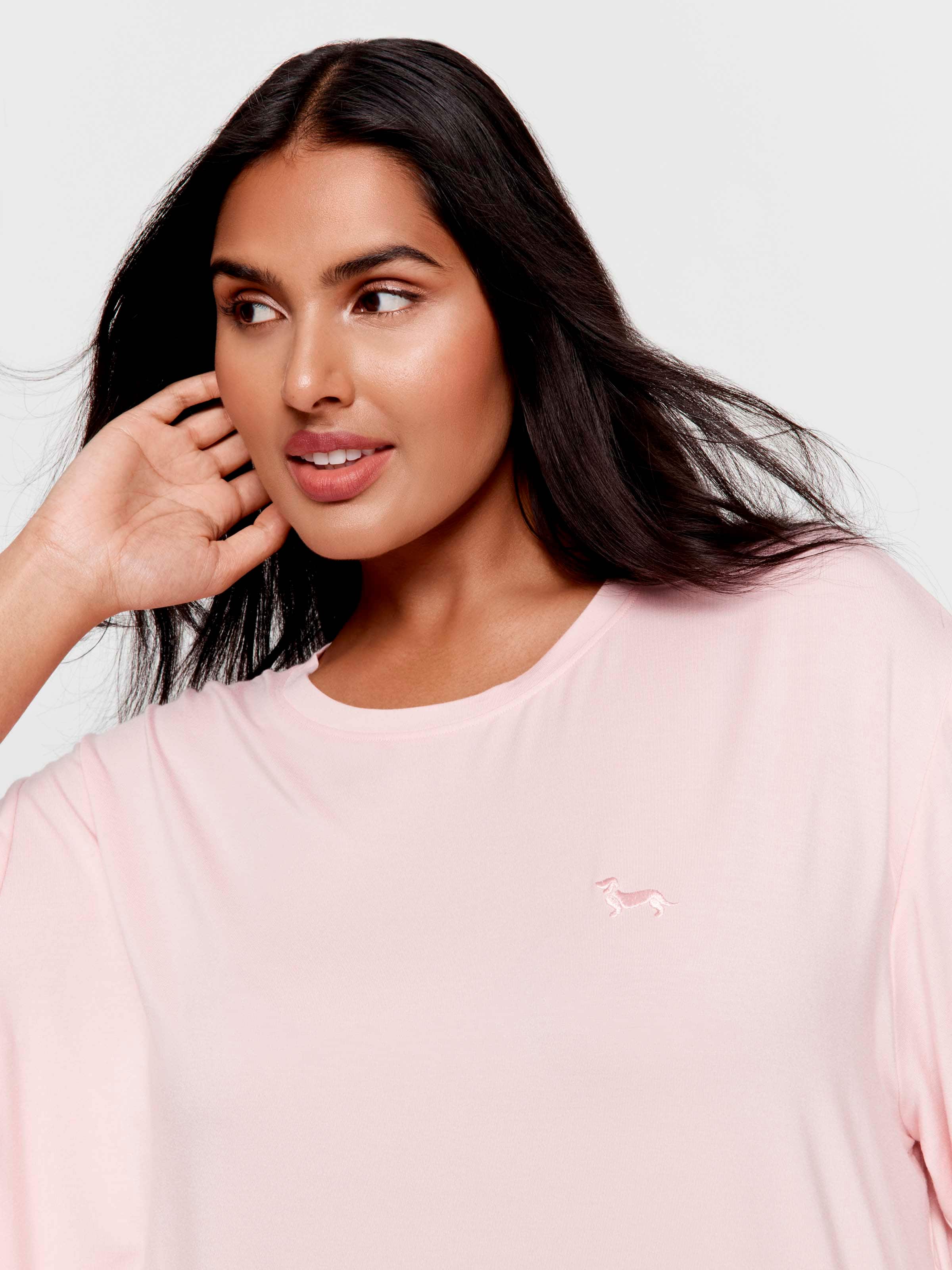 Most Popular P.A. Plus Pink Drape Boyfriend Tee