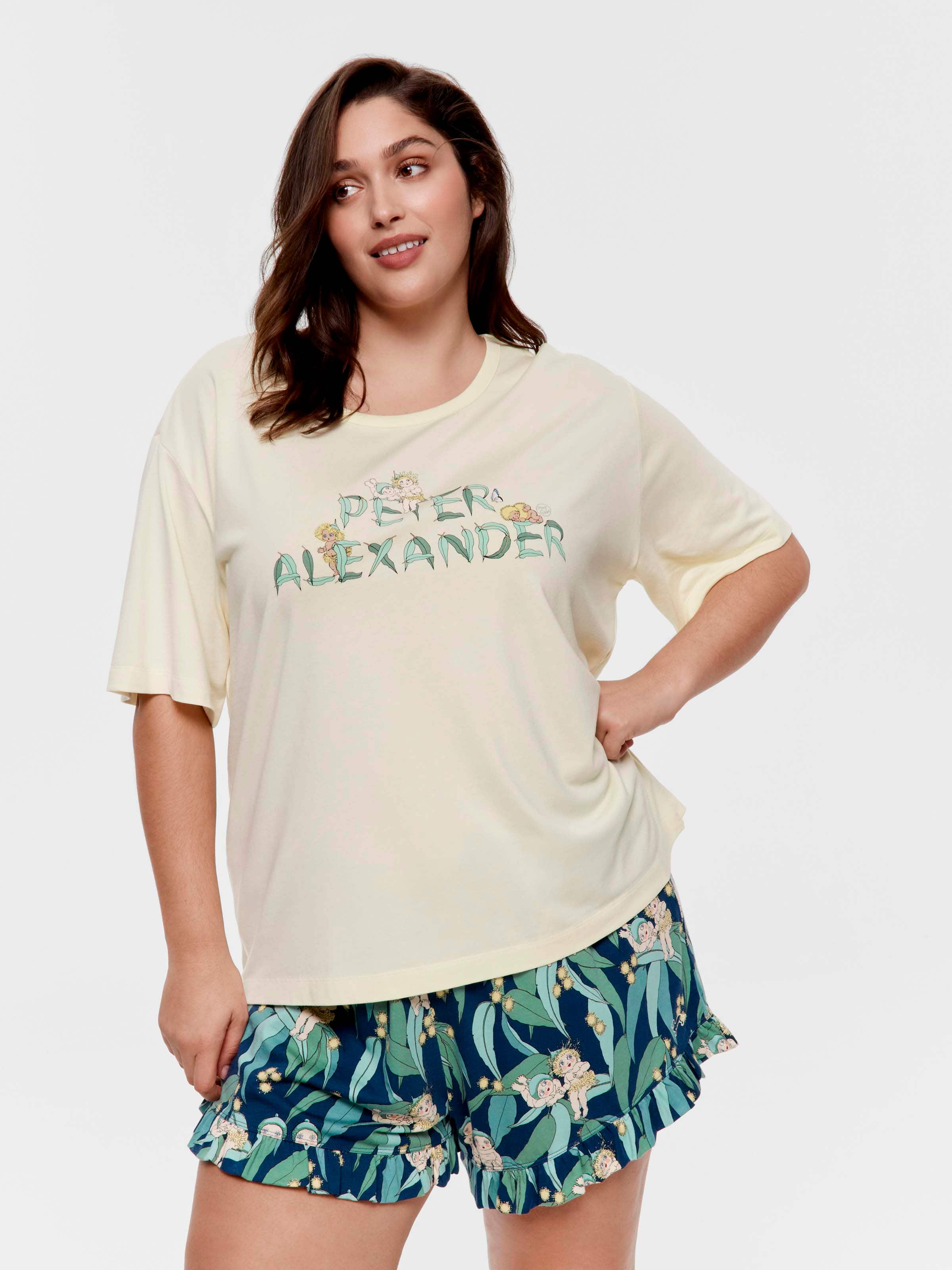 P.A. Plus Gumnut Babies P.A. Logo Blossom Boyfriend Tee