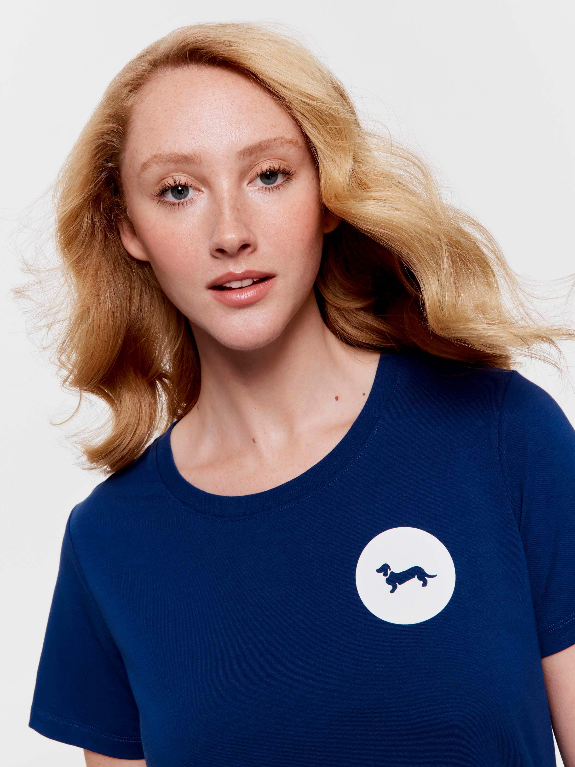 French Navy Penny Spot Boyfriend Tee