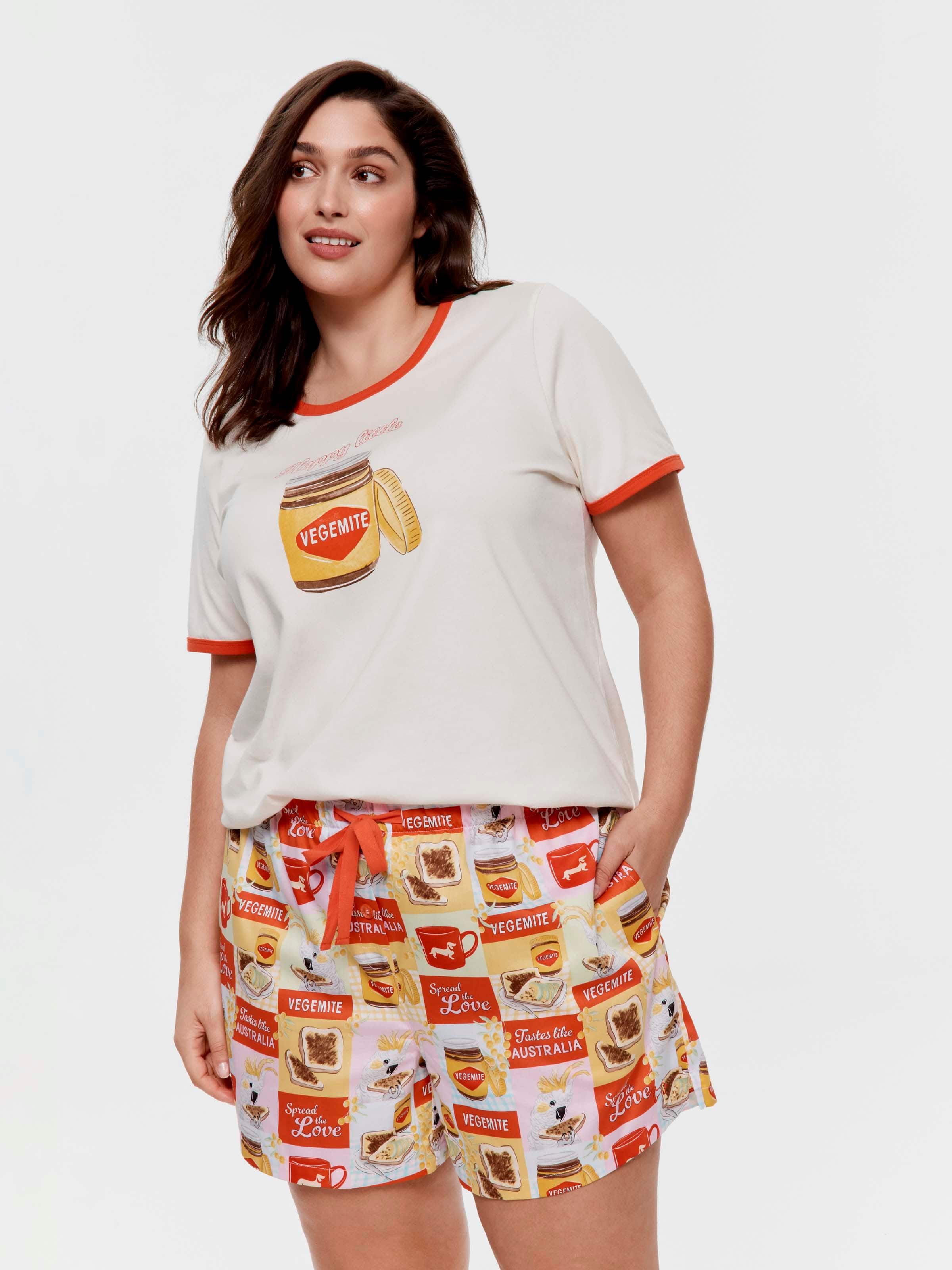 P.A. Plus Vegemite 100% Cotton Mid Short