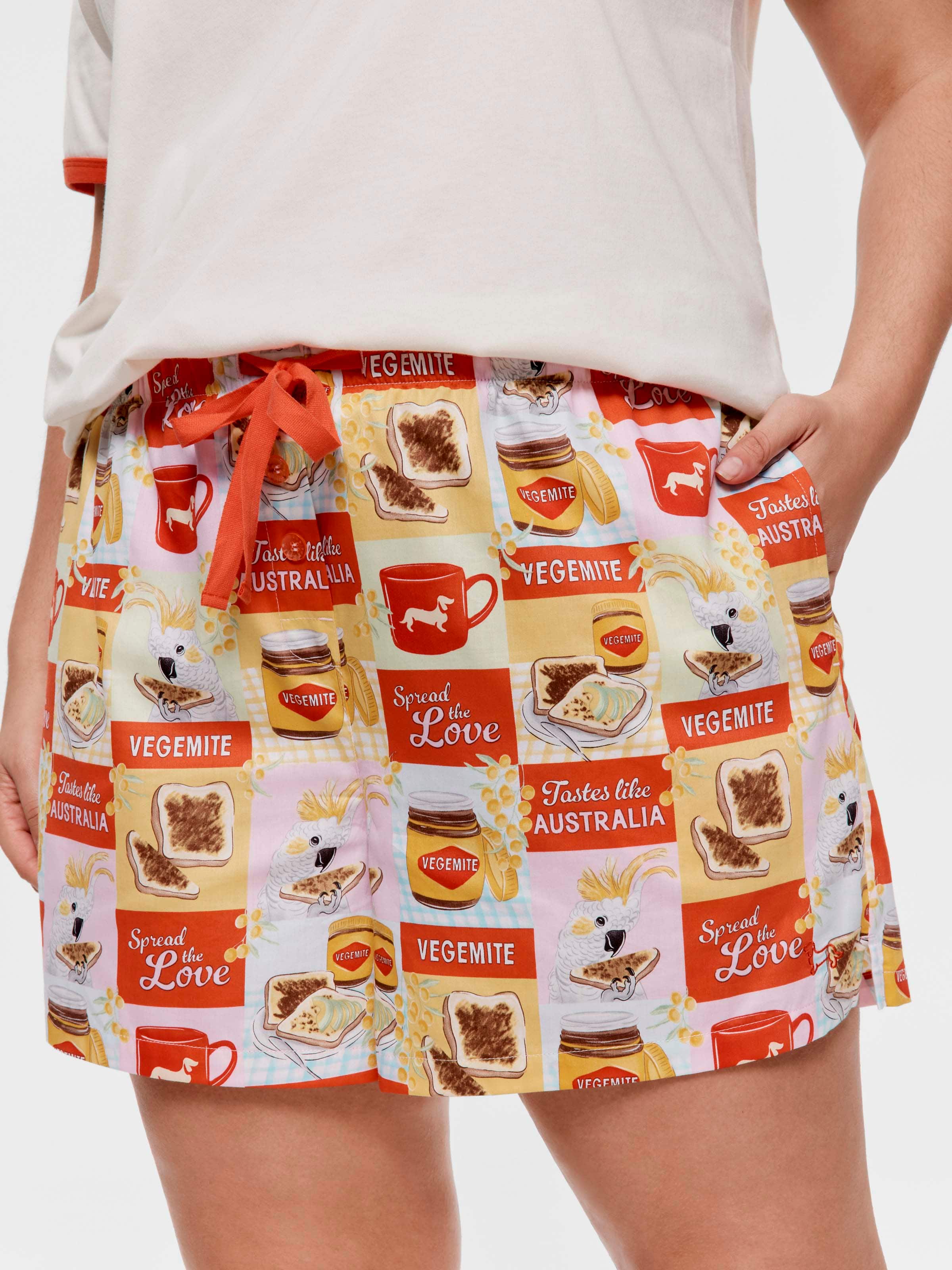 P.A. Plus Vegemite 100% Cotton Mid Short