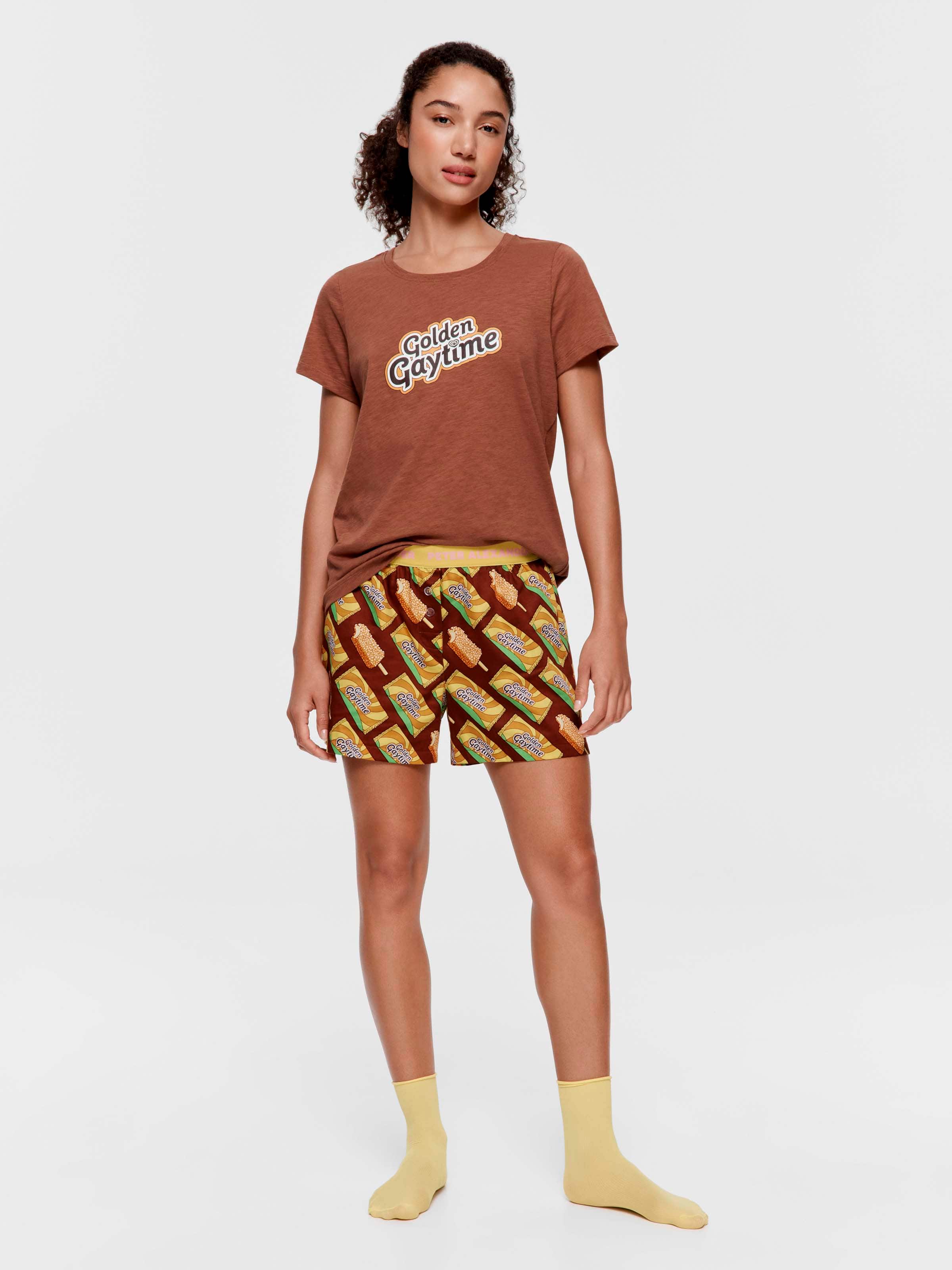 Golden Gaytime 100% Cotton Mid Boxer Short