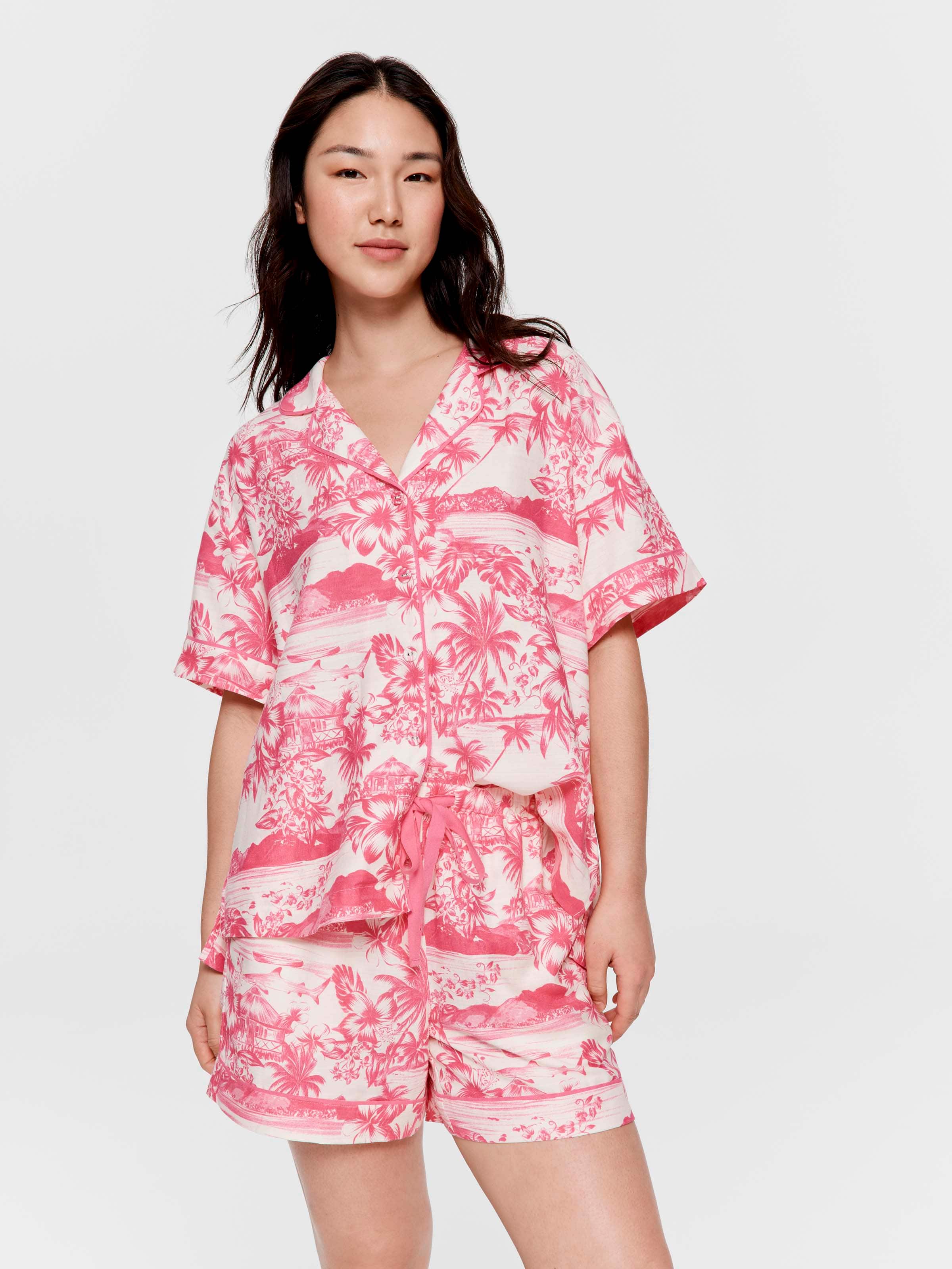 Tropical Pink Long Short