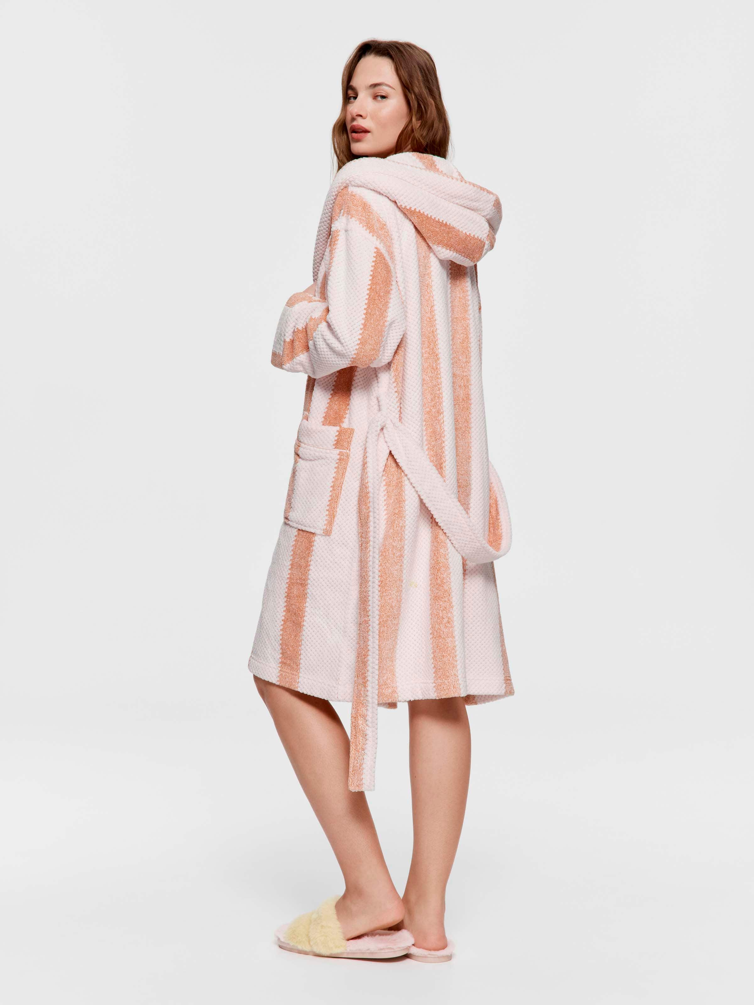 Deck Chair Stripe Hooded Gown