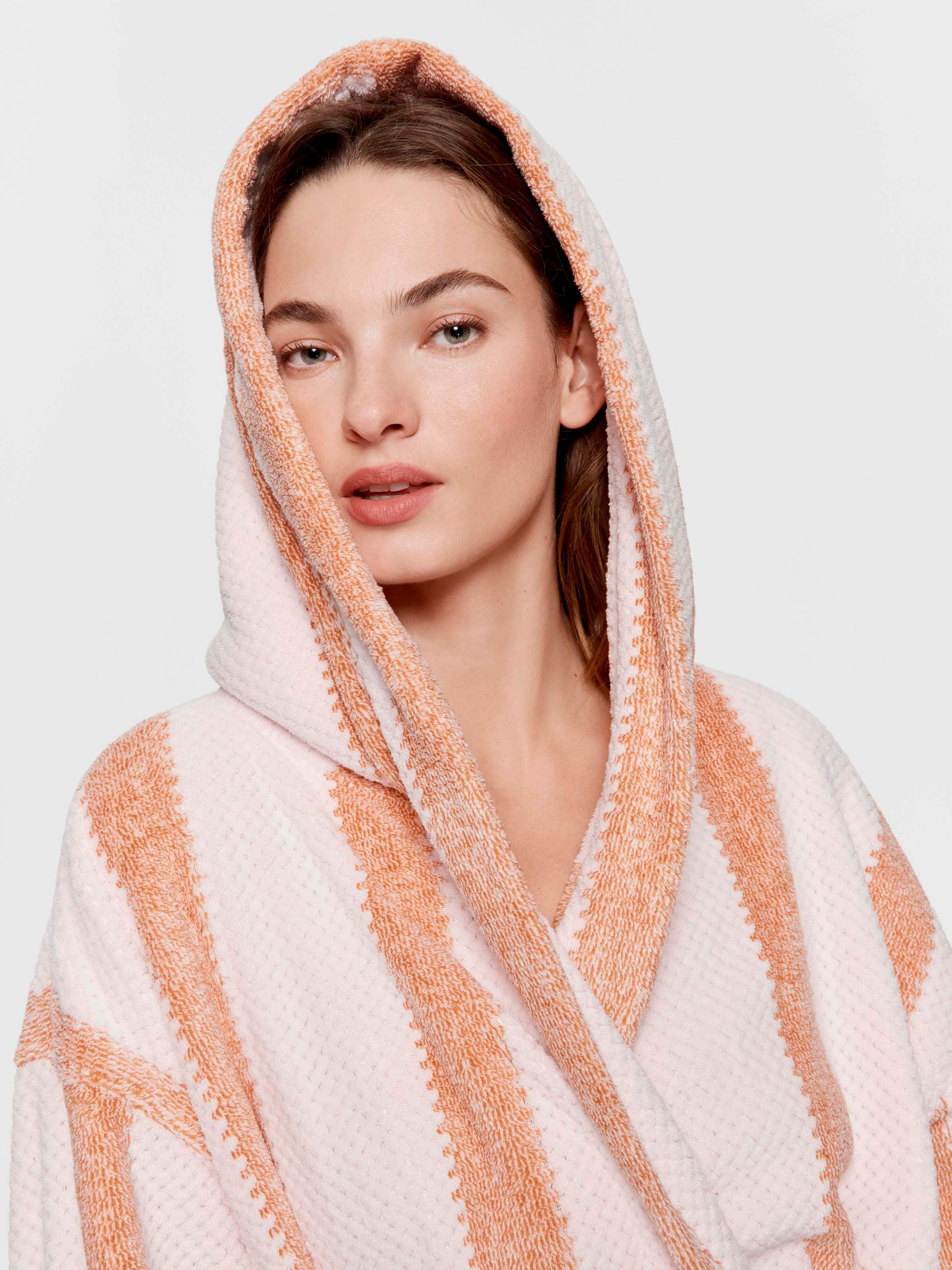 Deck Chair Stripe Hooded Gown