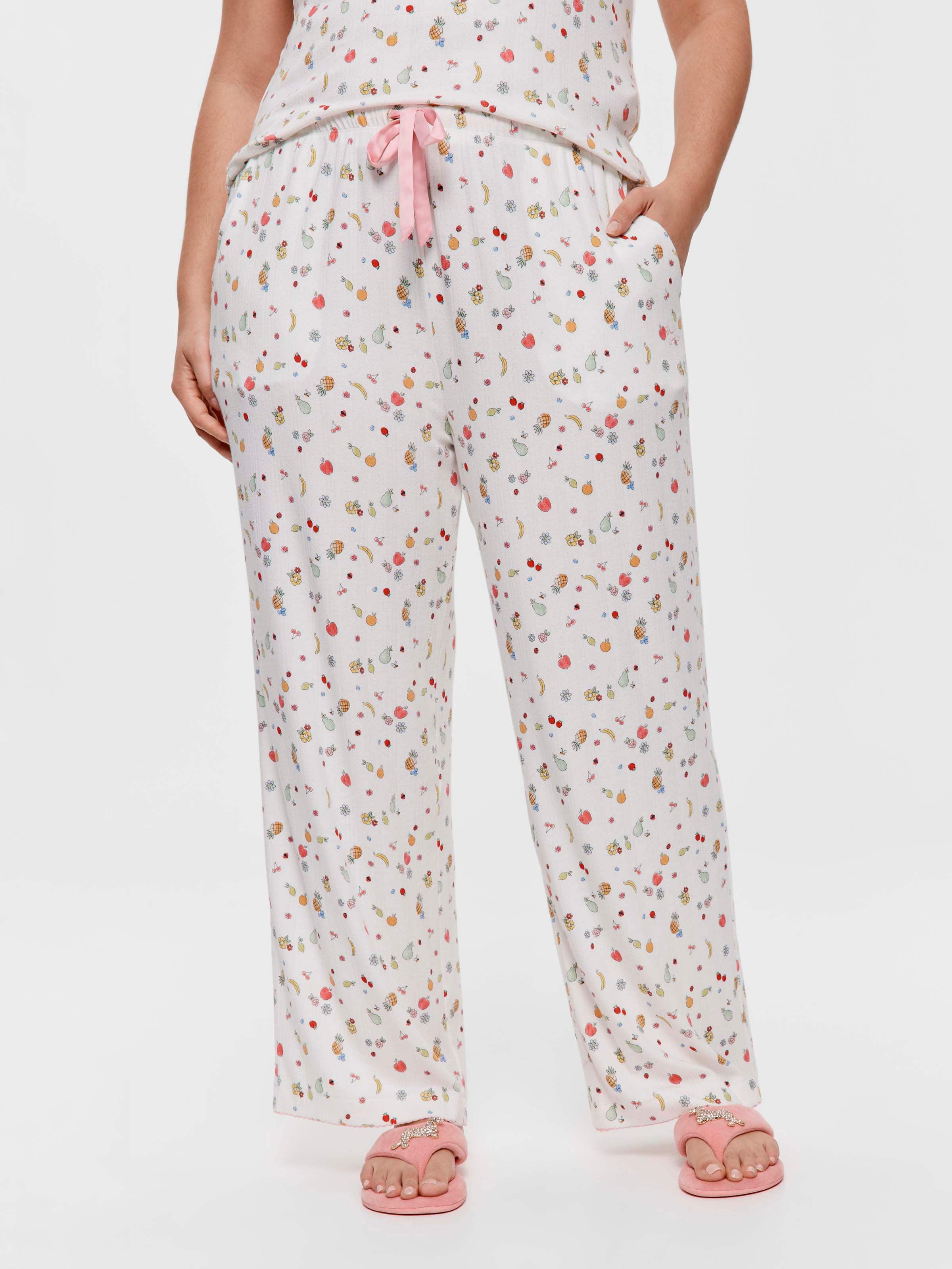 P.A. Plus Fruity Pointelle Straight Leg Pj Pant