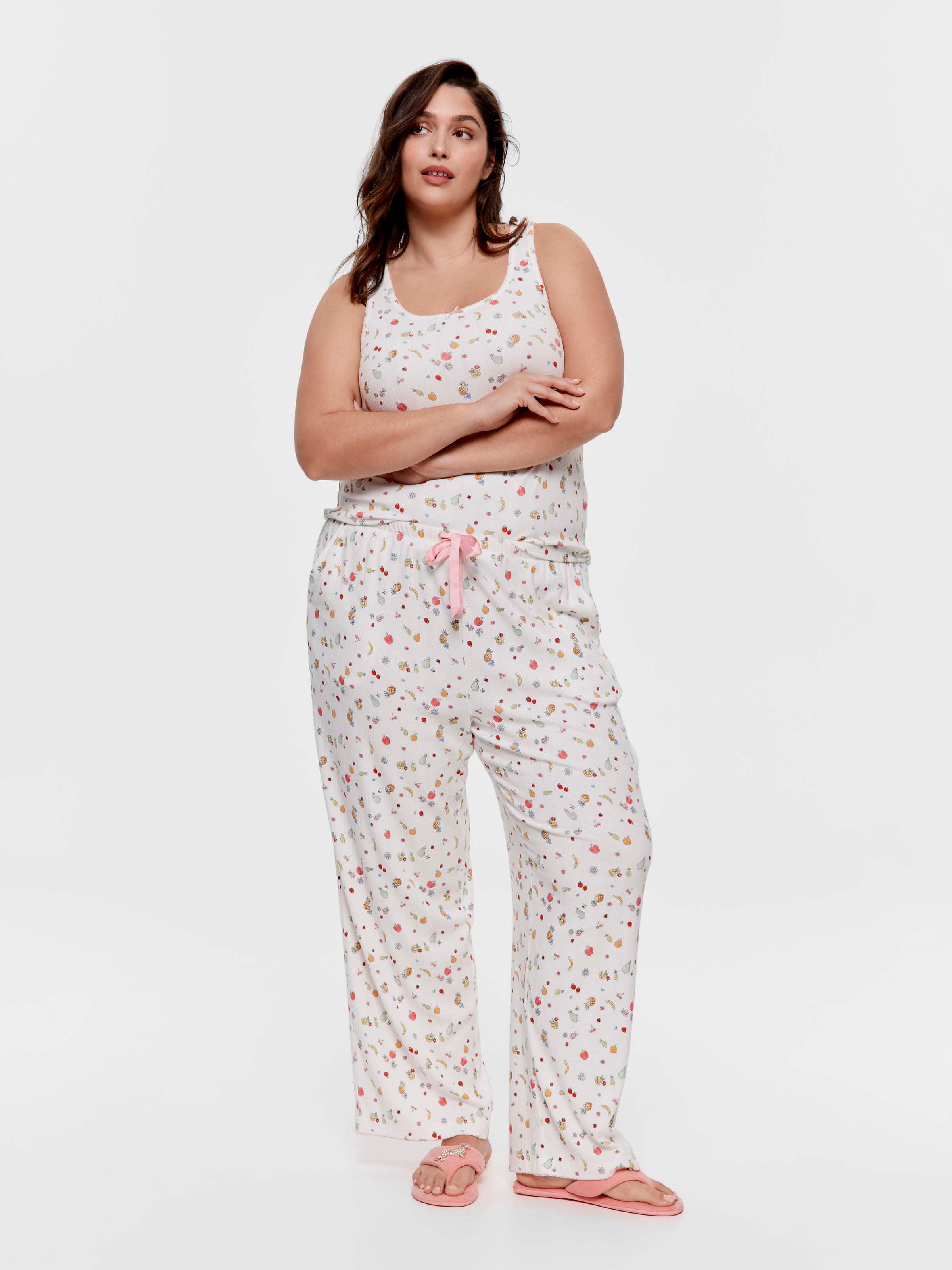P.A. Plus Fruity Pointelle Straight Leg Pj Pant