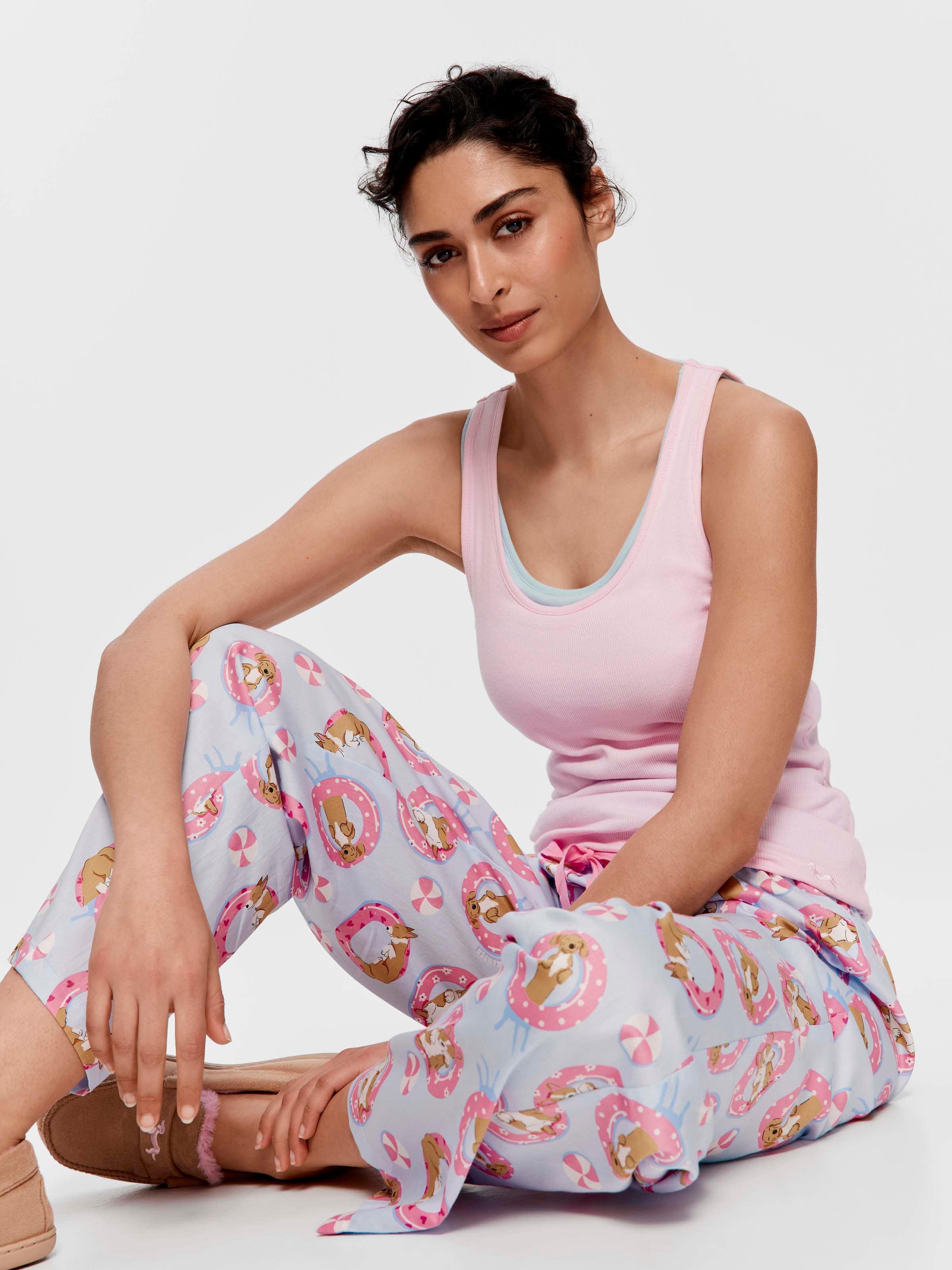 Floating Corgi 100% Cotton Classic Pj Pant