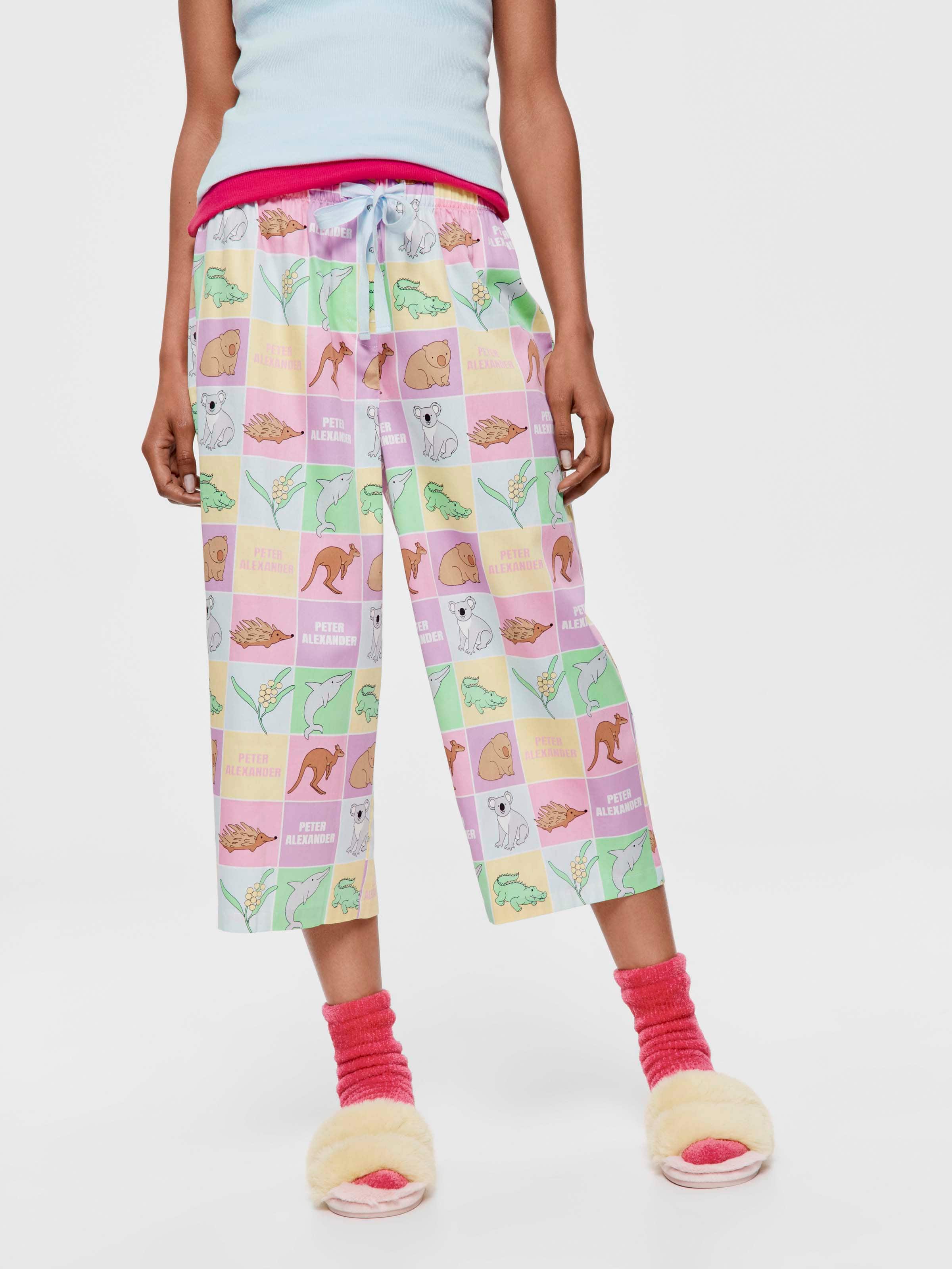 Aussie Animals 100% Cotton 3/4 Pj Pant