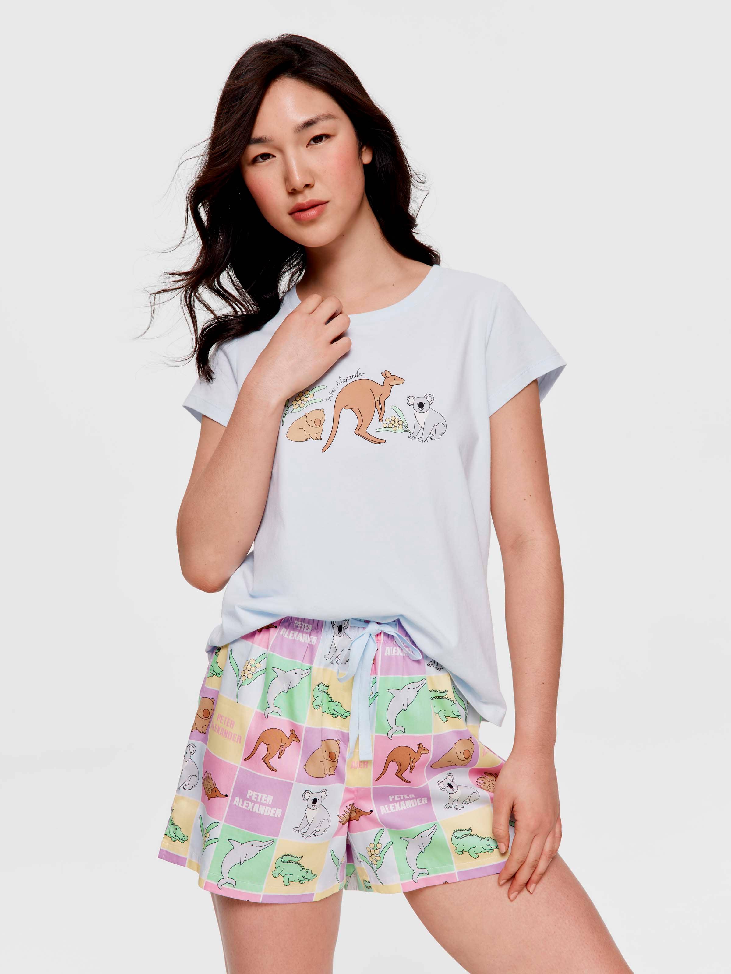 Aussie Animals 100% Cotton Mid Short