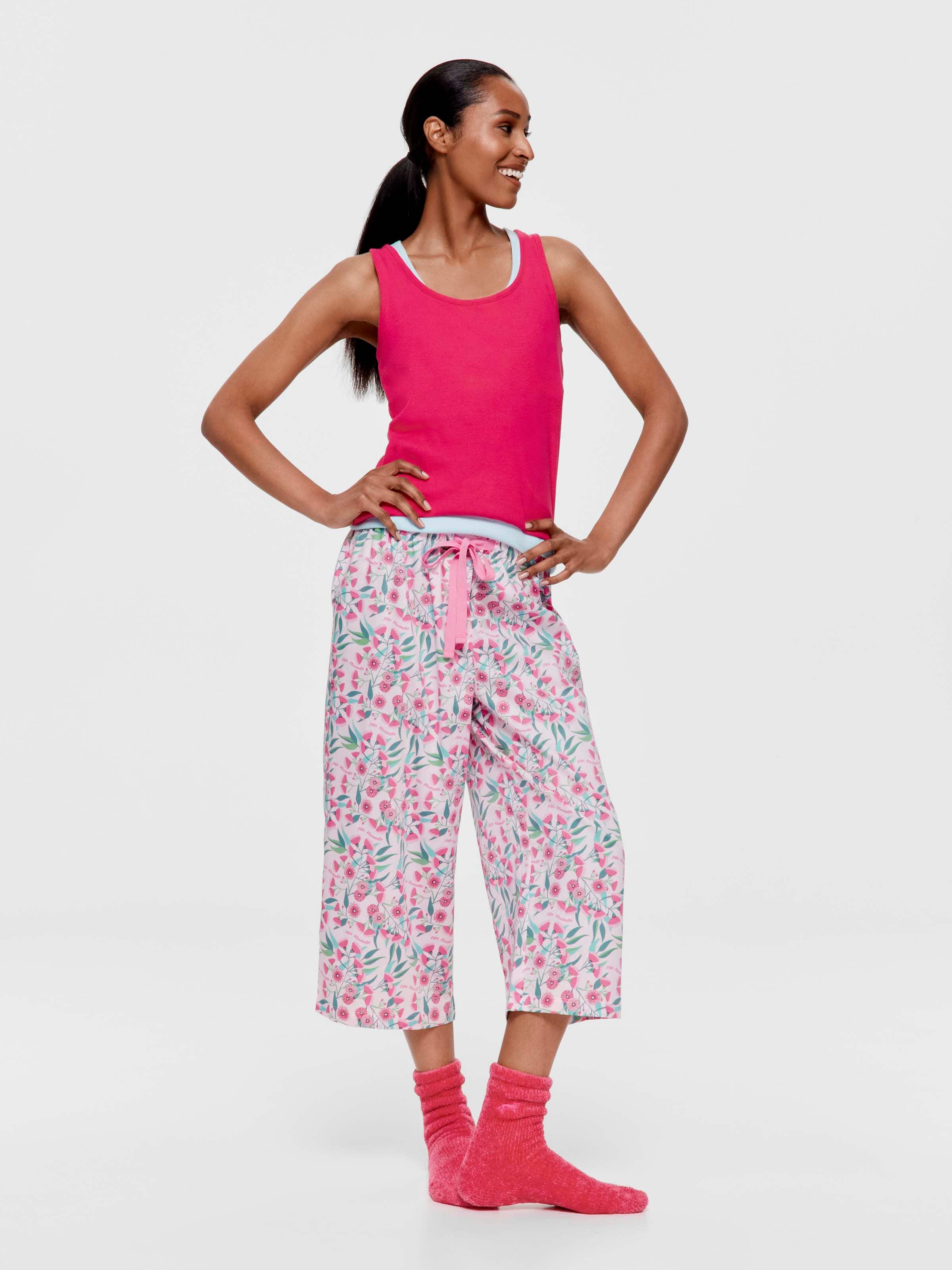 Flowering Gum 100% Soft Cotton 3/4 Pj Pant
